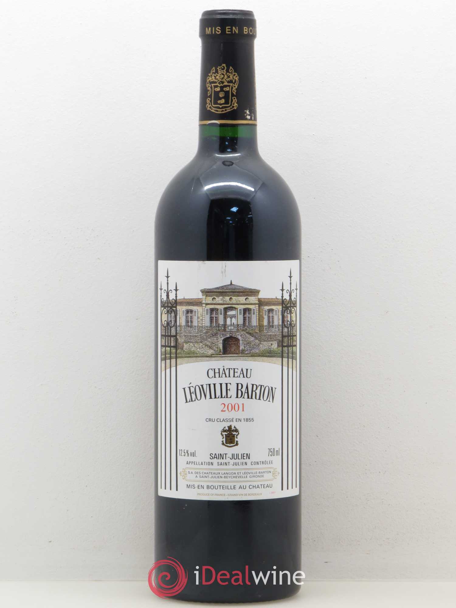 Château Léoville Barton 2ème Grand Cru Classé 2001 - Lot de 1 bouteille - 0