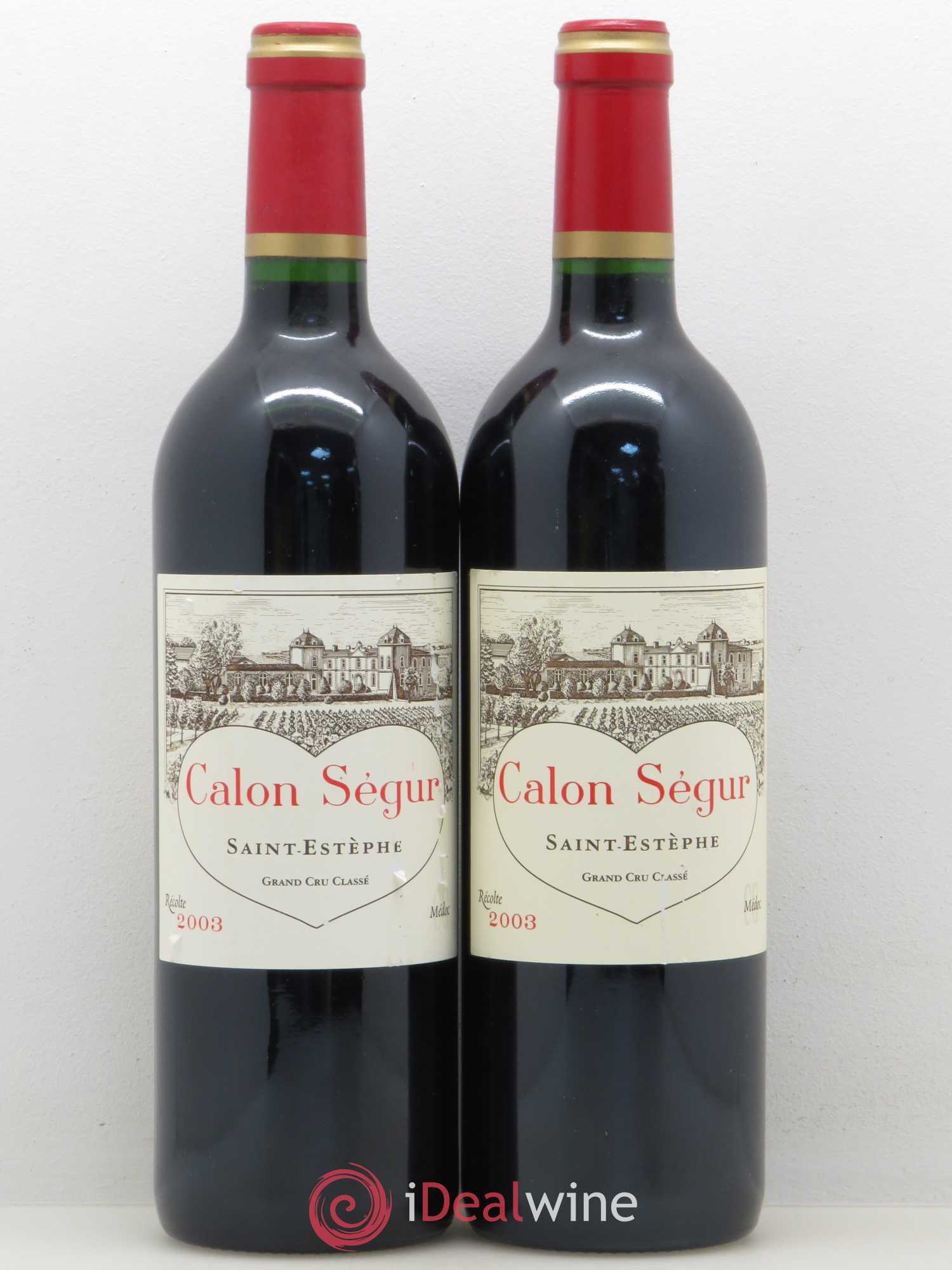 Château Calon Ségur 3ème Grand Cru Classé 2003 - Lot de 2 bouteilles - 0