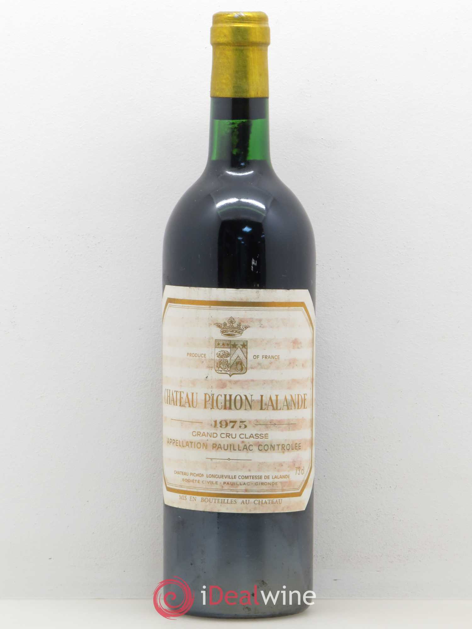 Château Pichon Longueville Comtesse de Lalande 2ème Grand Cru Classé 1975 - Lot de 1 bouteille - 0