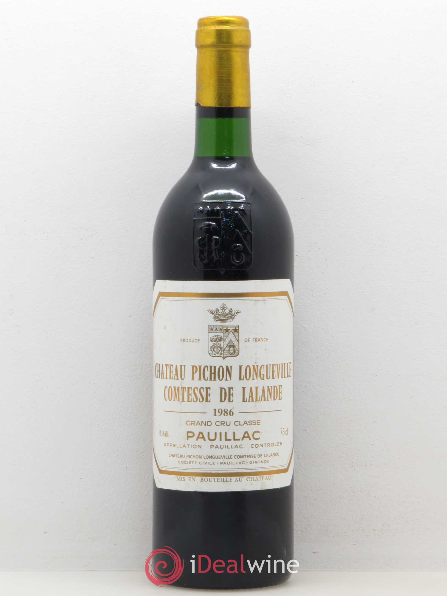 Château Pichon Longueville Comtesse de Lalande 2ème Grand Cru Classé 1986 - Lot de 1 bouteille - 0