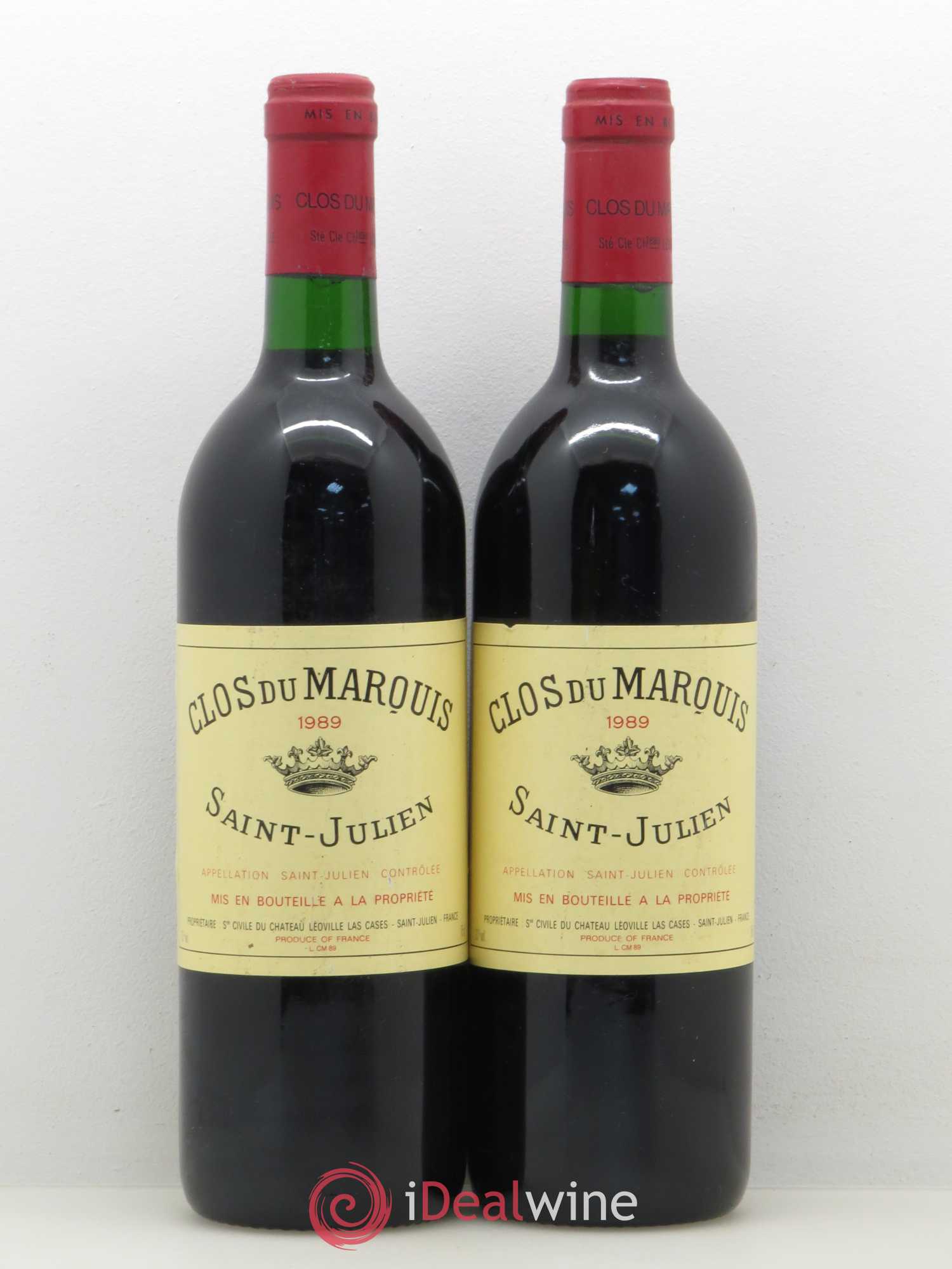 Clos du Marquis 1989 - Lot de 2 bouteilles - 0