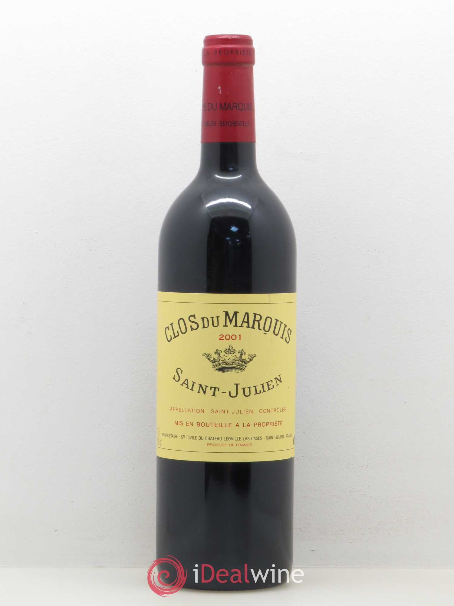 Clos du Marquis 2001 - Lot de 1 bouteille - 0