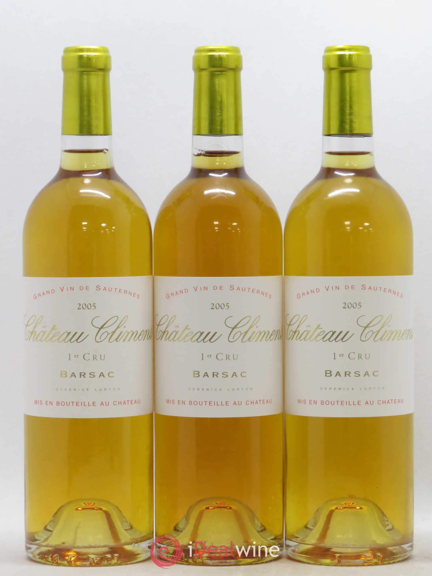 Château Climens 1er Grand Cru Classé 2005 - Lotto di 3 bottiglie - 0