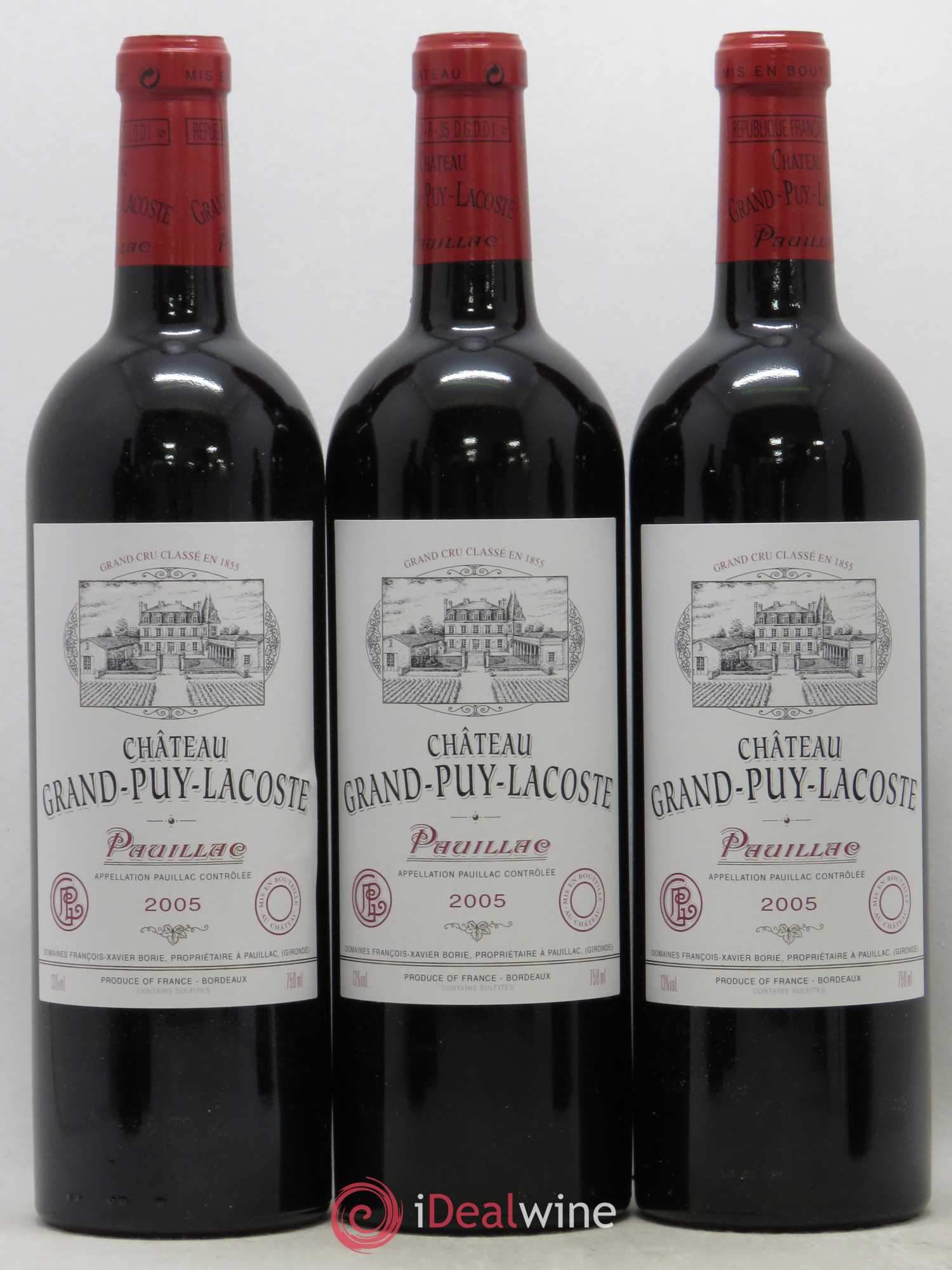 Château Grand Puy Lacoste 5ème Grand Cru Classé 2005 - Lot de 6 bouteilles - 2