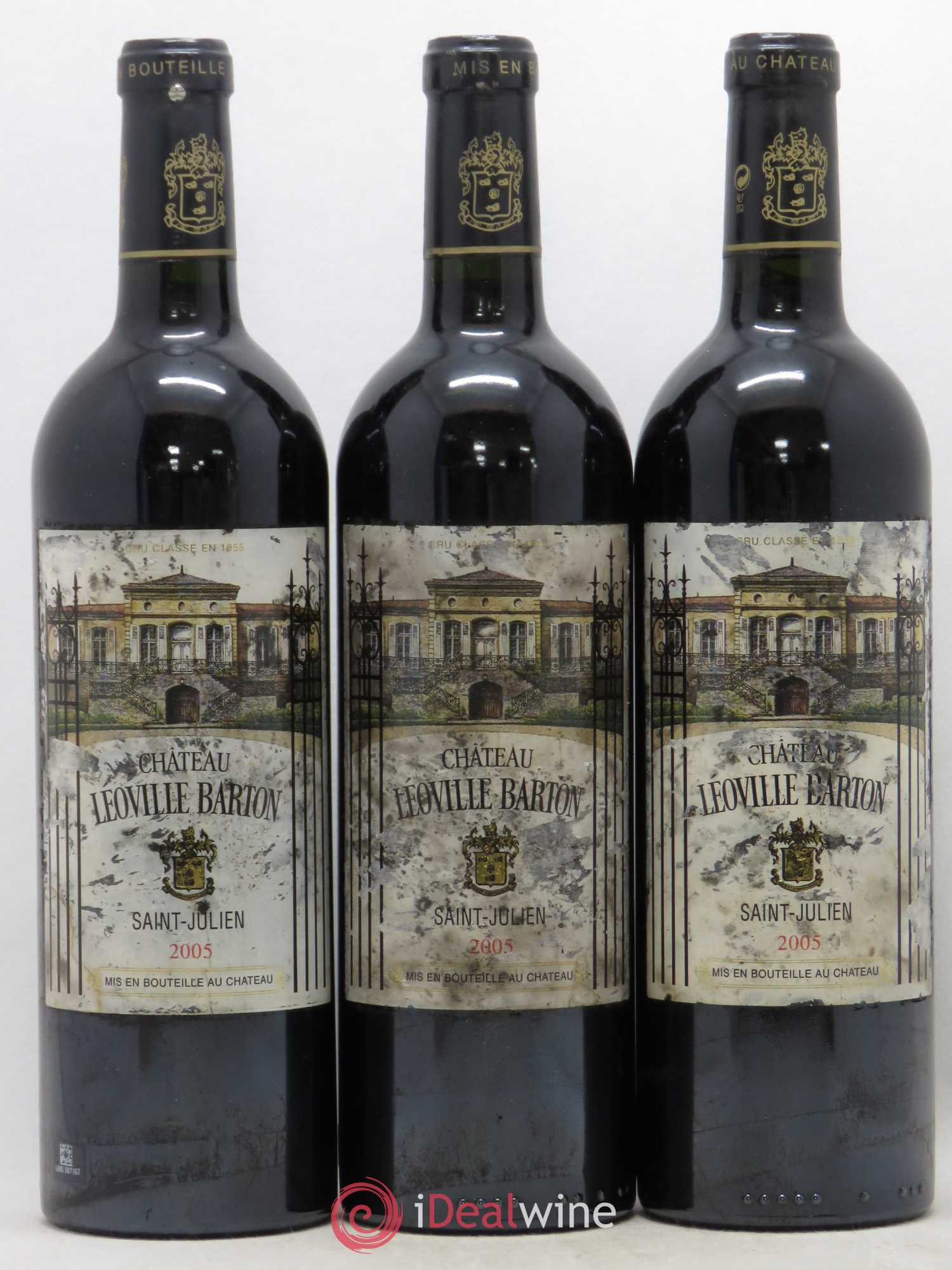 Château Léoville Barton 2ème Grand Cru Classé 2005 - Lot de 3 bouteilles - 0