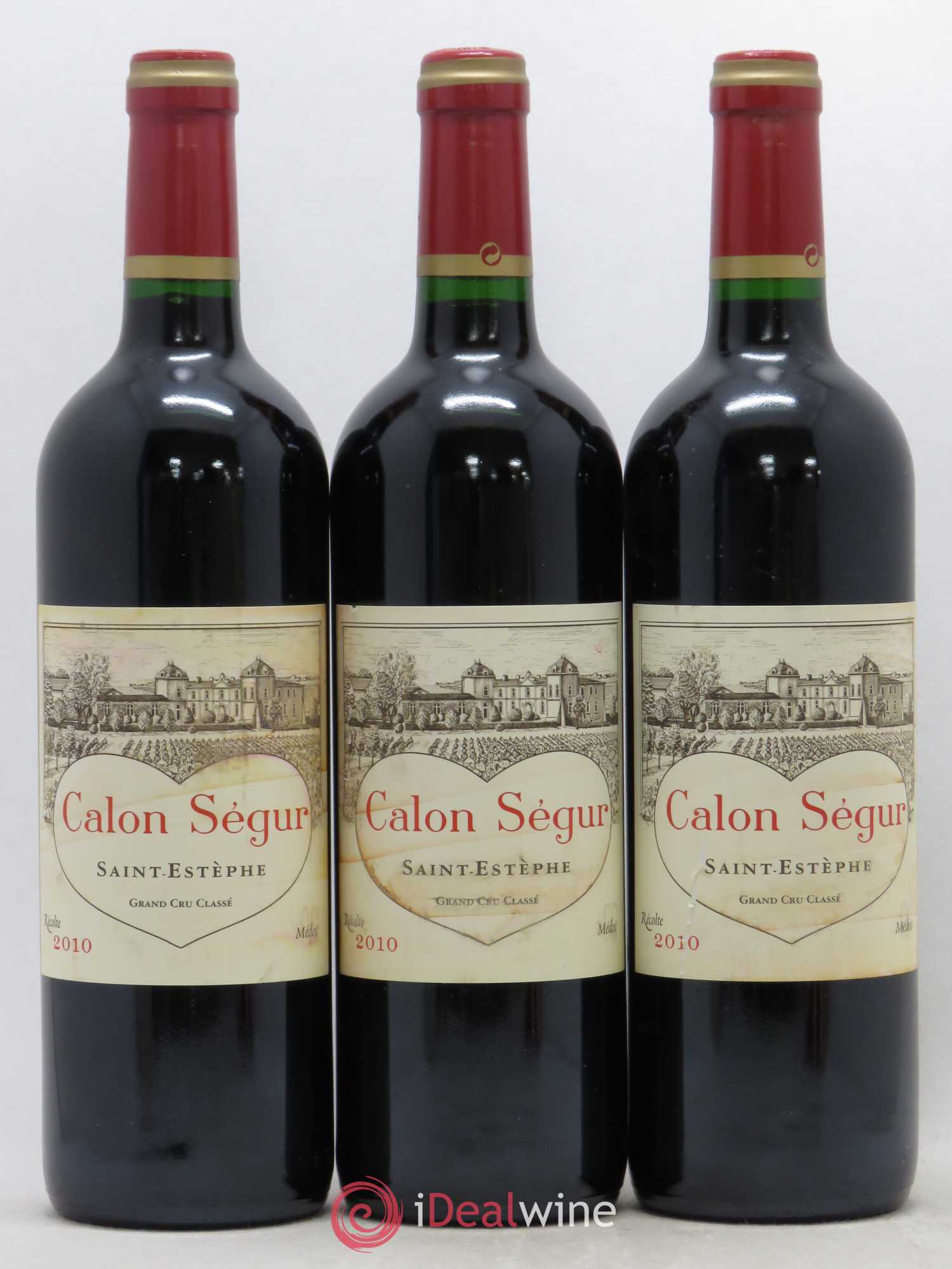 Château Calon Ségur 3ème Grand Cru Classé 2010 - Lot de 3 bouteilles - 0