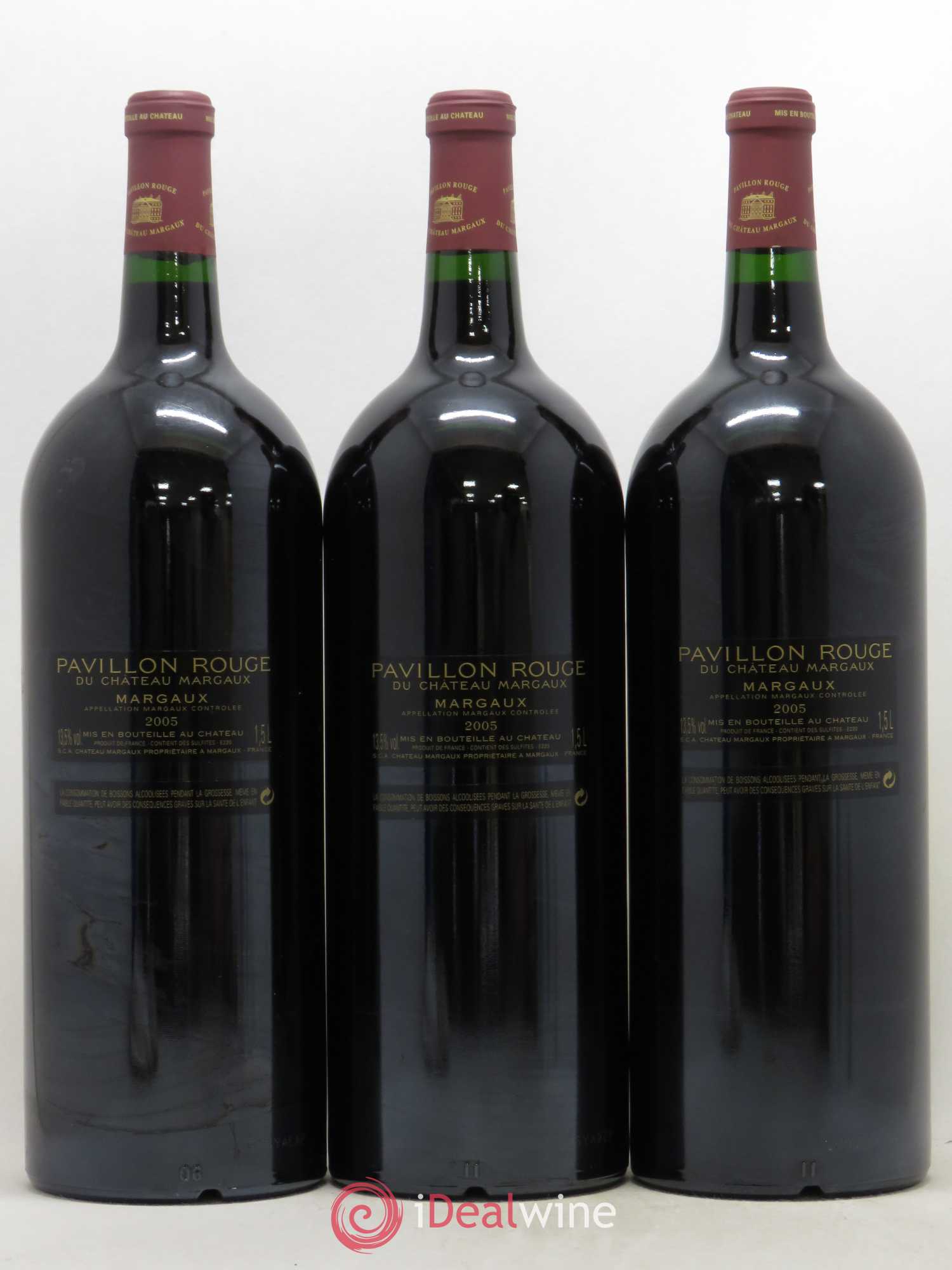 Pavillon Rouge du Château Margaux Second Vin 2005 - Lot de 3 magnums - 1