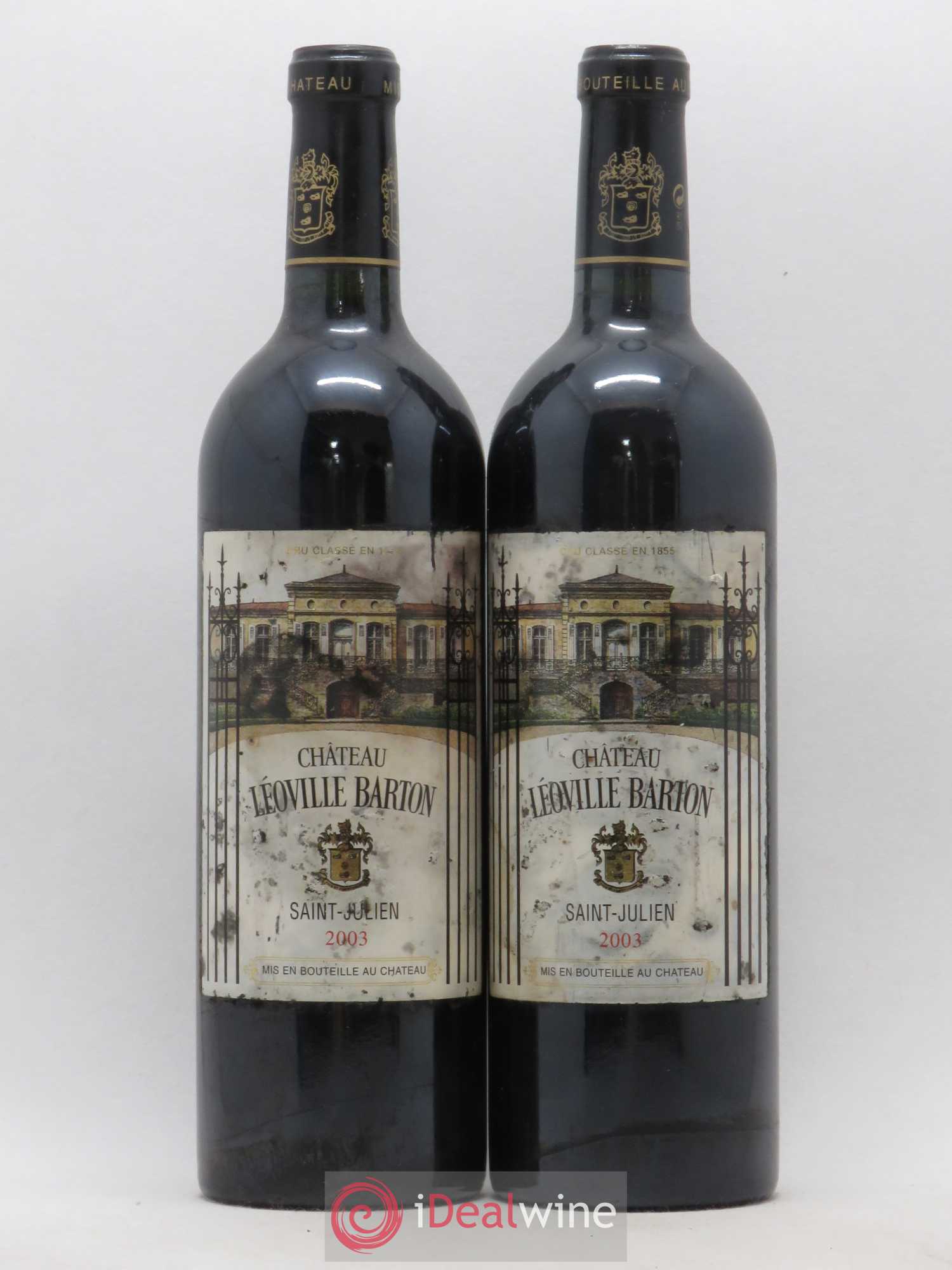 Château Léoville Barton 2ème Grand Cru Classé 2003 - Lot de 2 bouteilles - 0