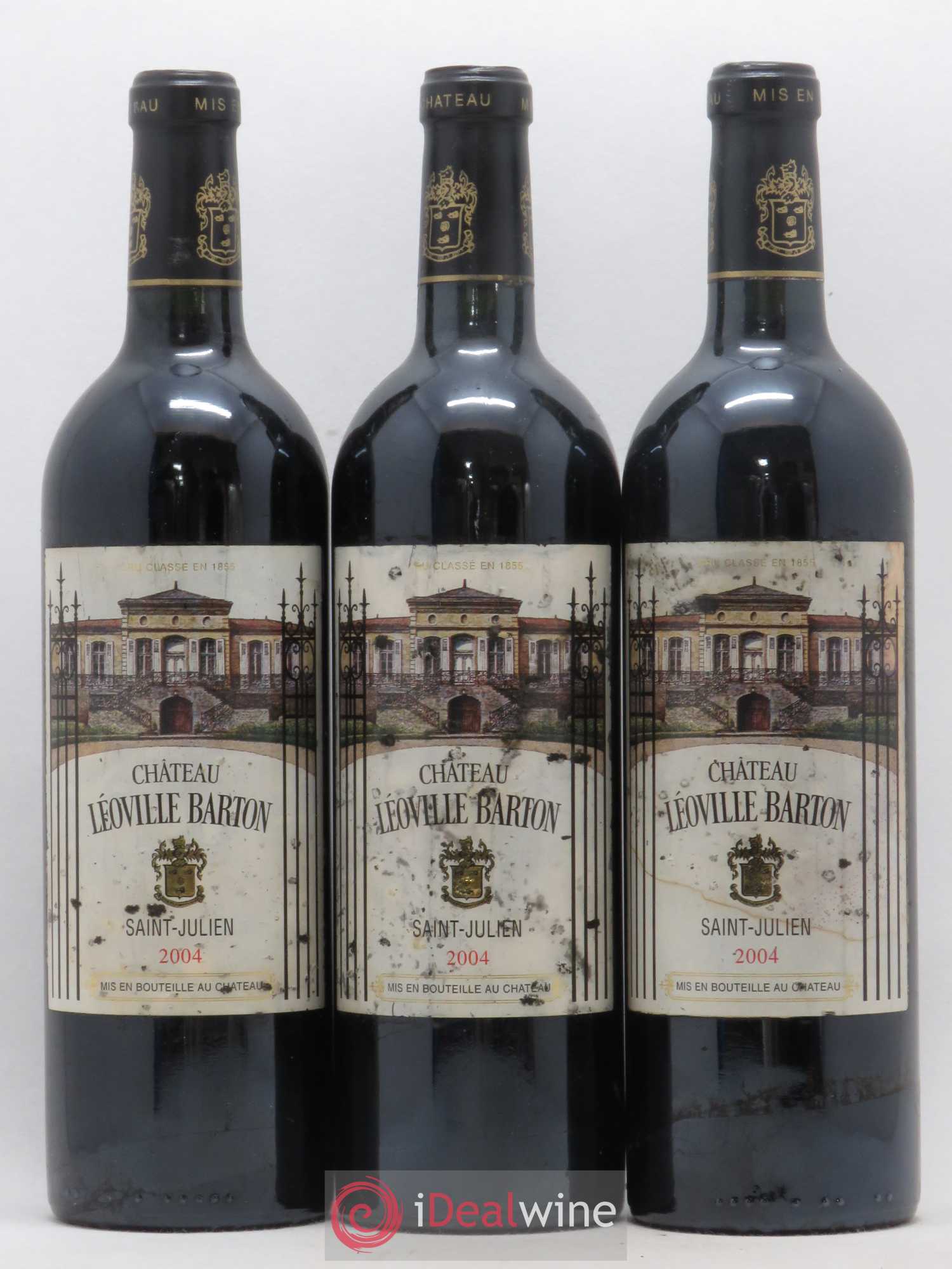 Château Léoville Barton 2ème Grand Cru Classé 2004 - Lot de 3 bouteilles - 0