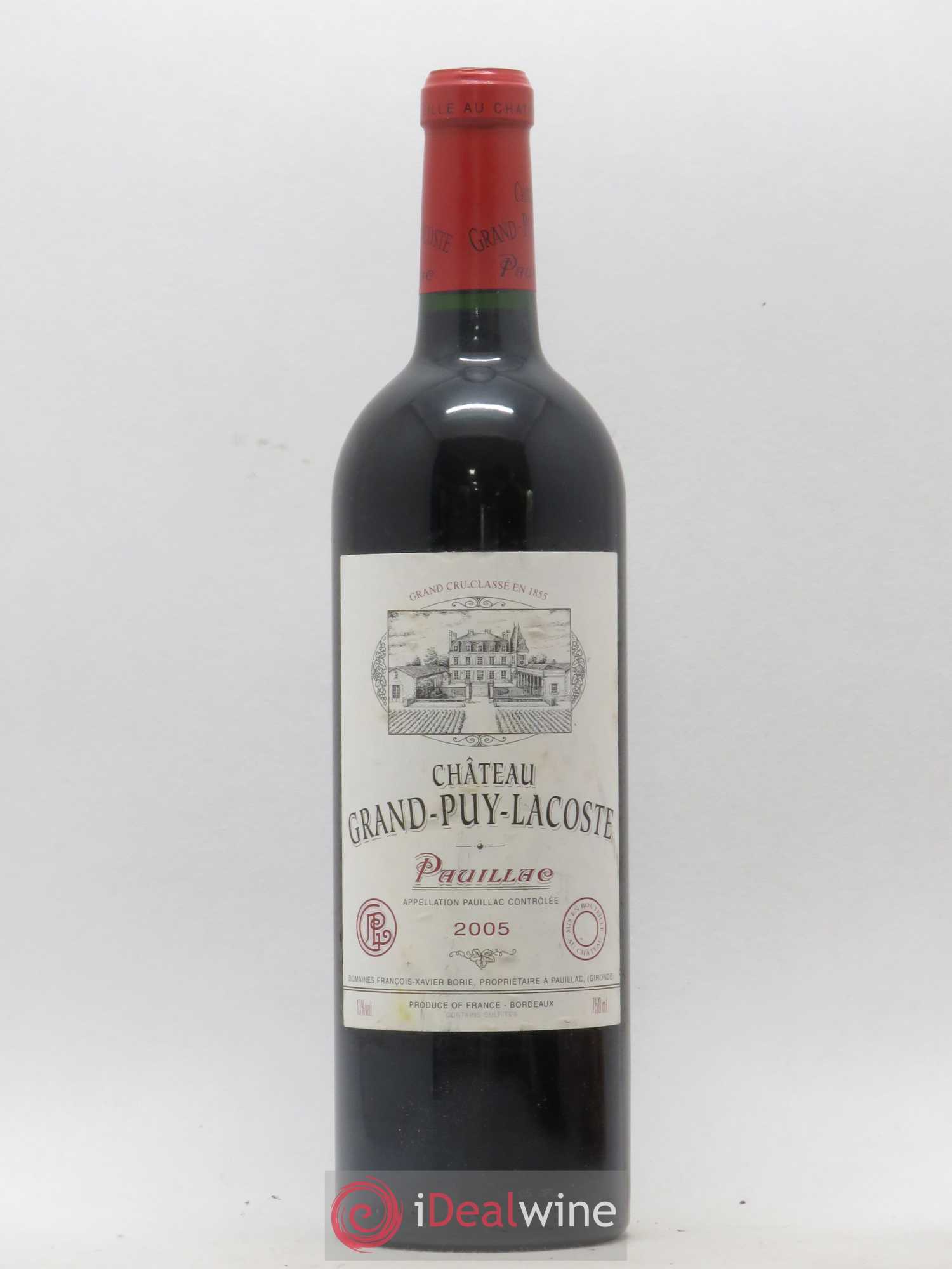 Château Grand Puy Lacoste 5ème Grand Cru Classé 2005 - Lot de 1 bouteille - 0
