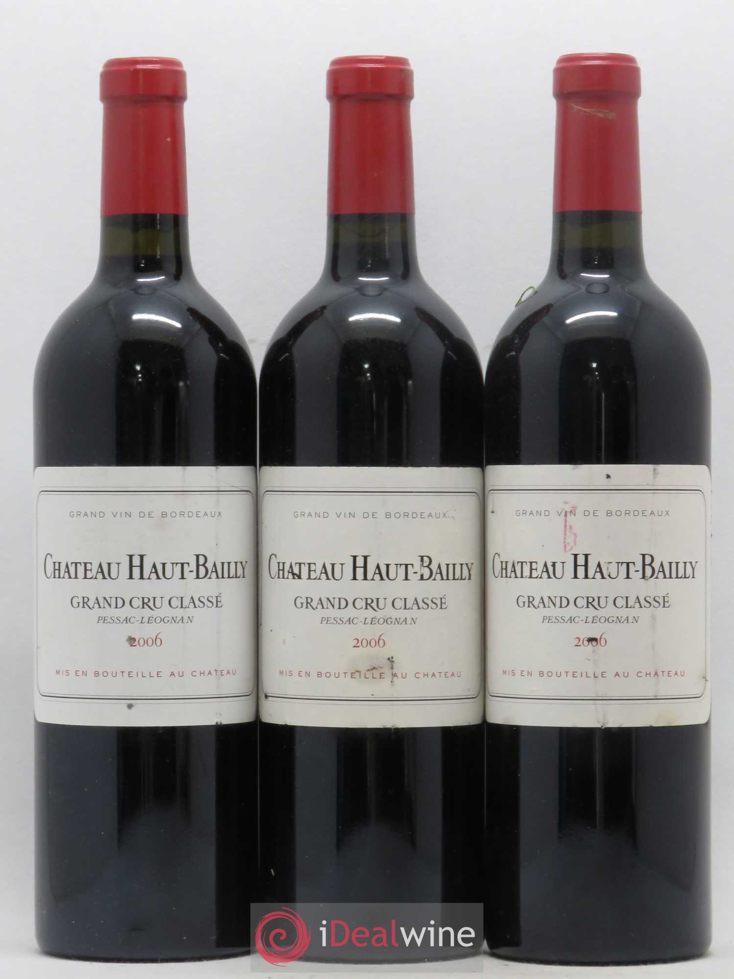 Château Haut-Bailly Cru Classé de Graves 2006 - Lot de 3 bouteilles - 0