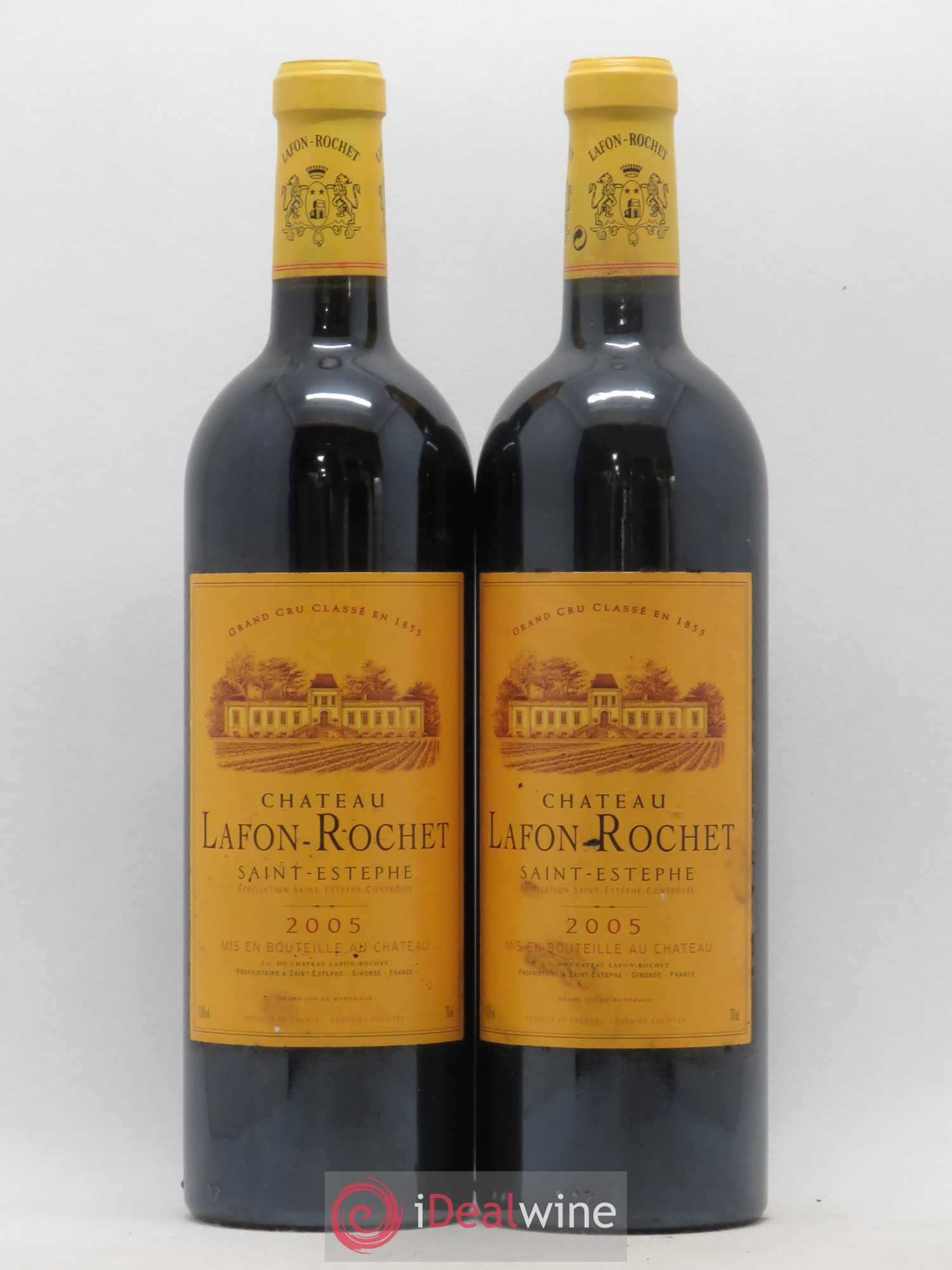 Château Lafon Rochet 4ème Grand Cru Classé 2005 - Lot de 2 bouteilles - 0