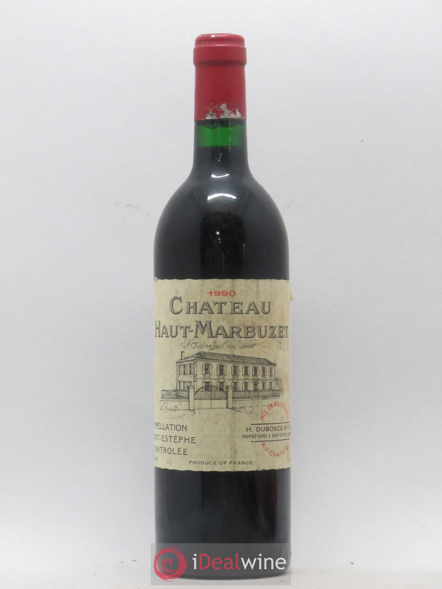 Château Haut Marbuzet 1990 - Lot de 1 bouteille - 0
