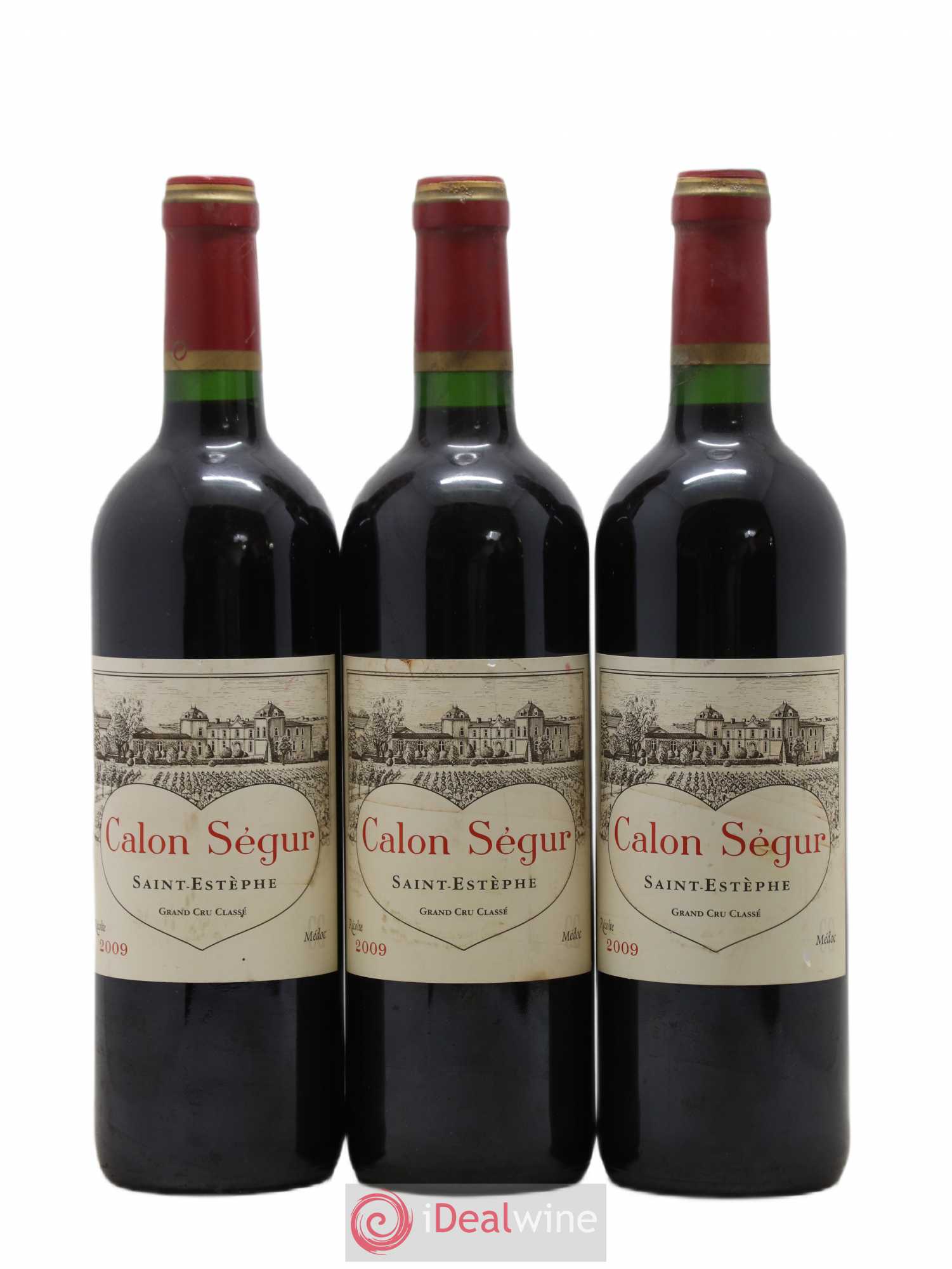 Château Calon Ségur 3ème Grand Cru Classé 2009 - Lot de 3 bouteilles - 0