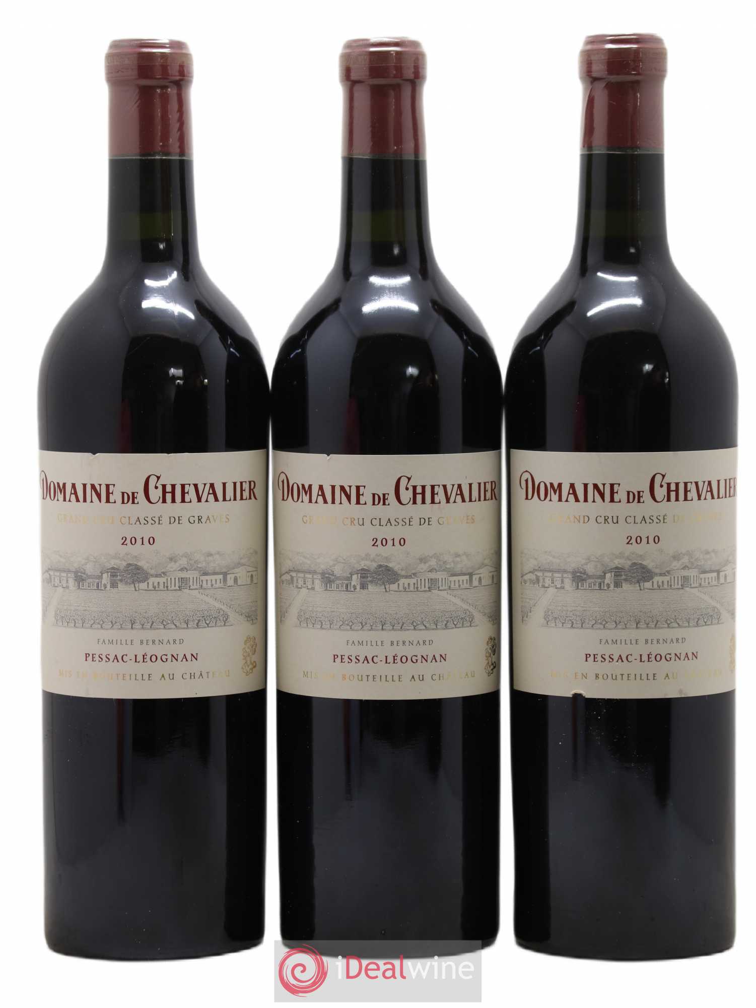 Domaine de Chevalier Cru Classé de Graves 2010 - Lot de 3 bouteilles - 0