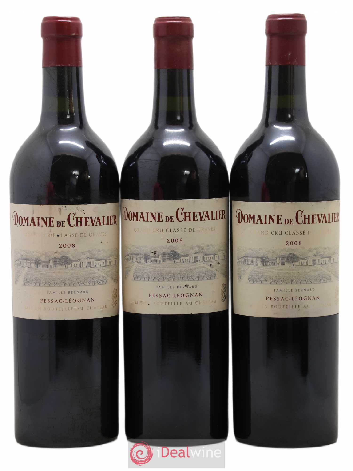 Domaine de Chevalier Cru Classé de Graves 2008 - Lot de 3 bouteilles - 0