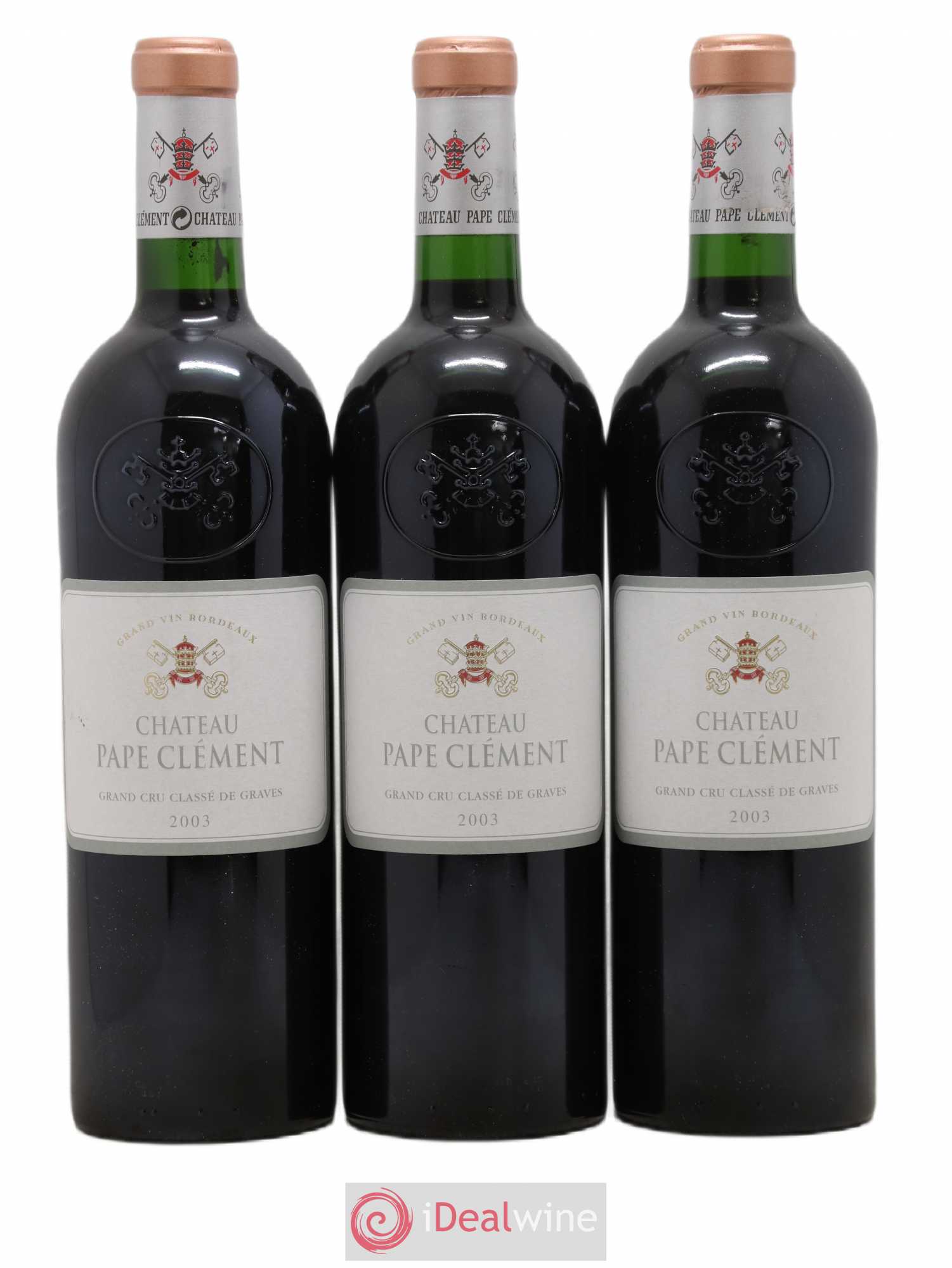 Château Pape Clément Cru Classé de Graves 2003 - Lot de 3 bouteilles - 0