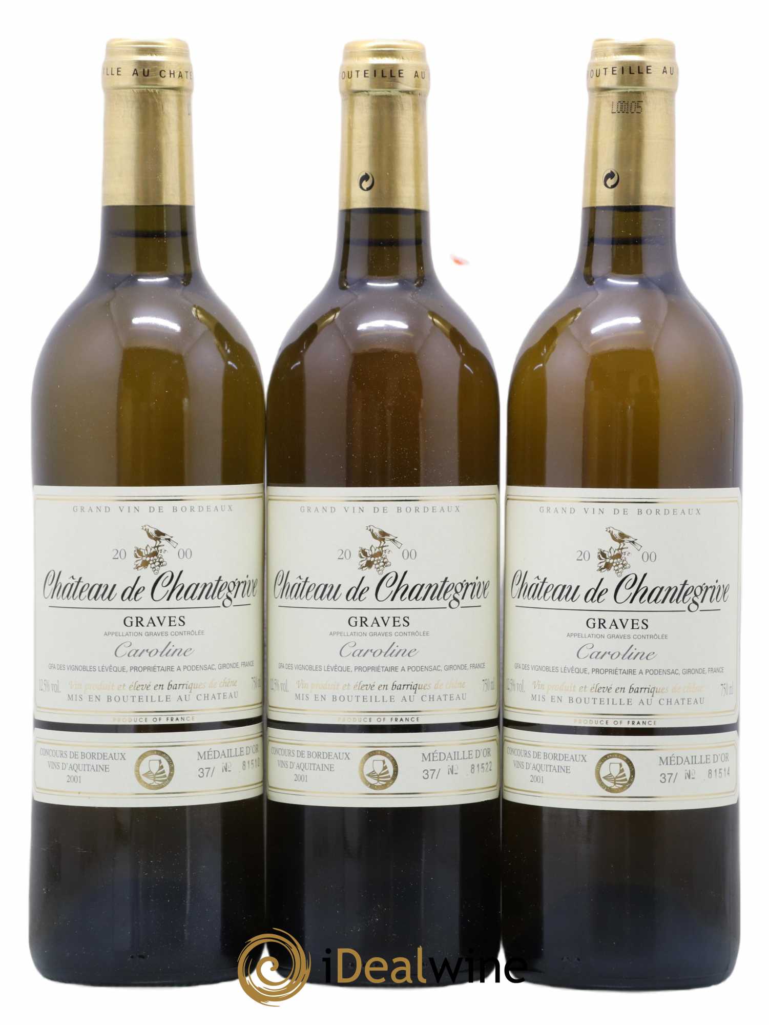 Château de Chantegrive Cuvée Caroline 2000 - Lot de 12 bouteilles - 3