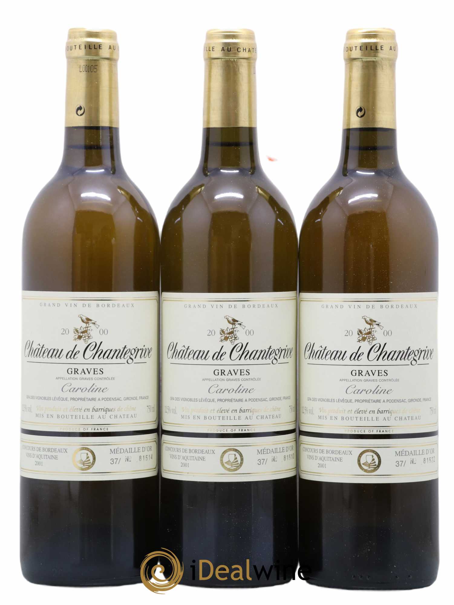 Château de Chantegrive Cuvée Caroline 2000 - Lot de 12 bouteilles - 4