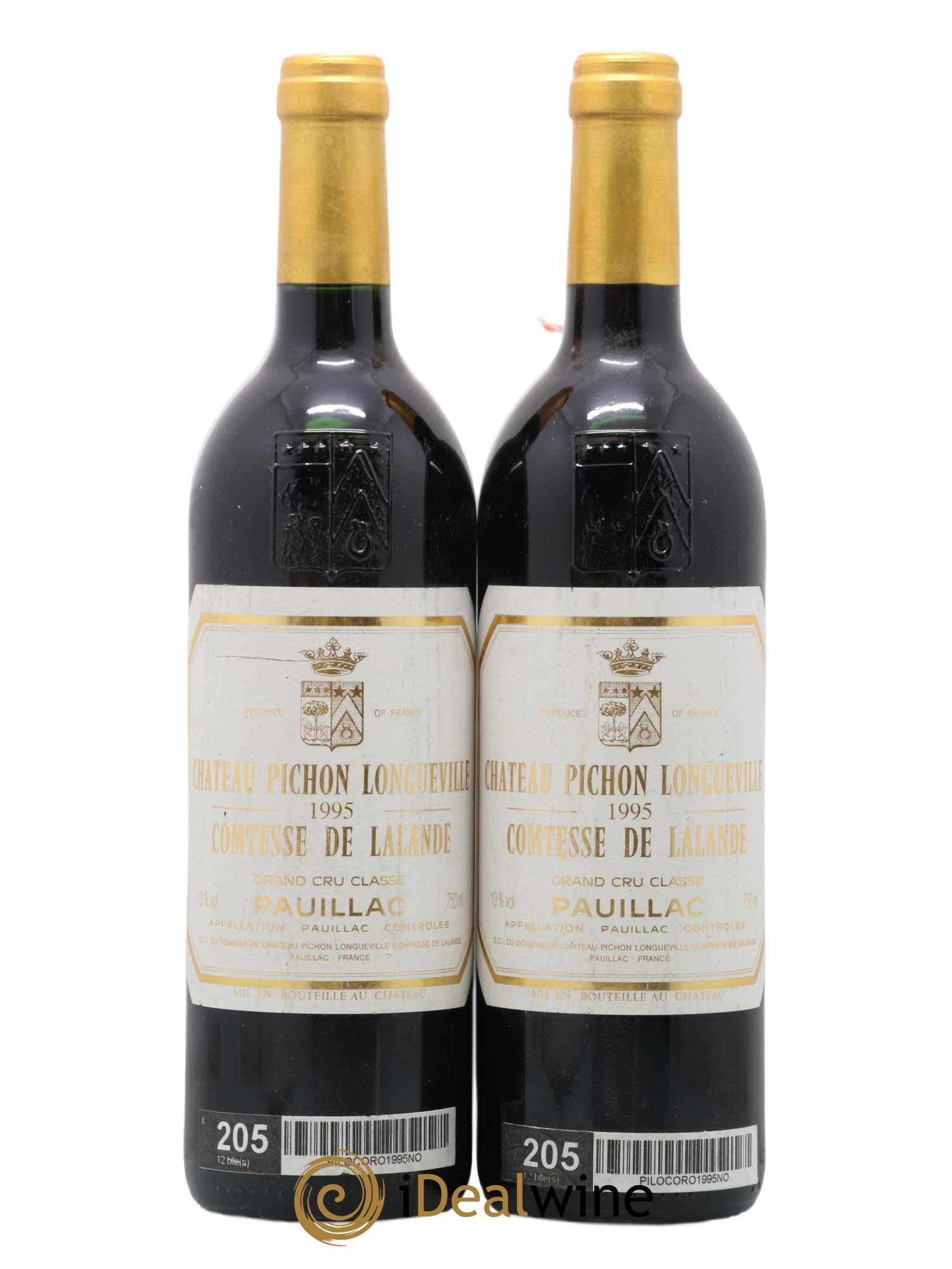 Château Pichon Longueville Comtesse de Lalande 2ème Grand Cru Classé 1995 - Lot of 2 bottles - 0