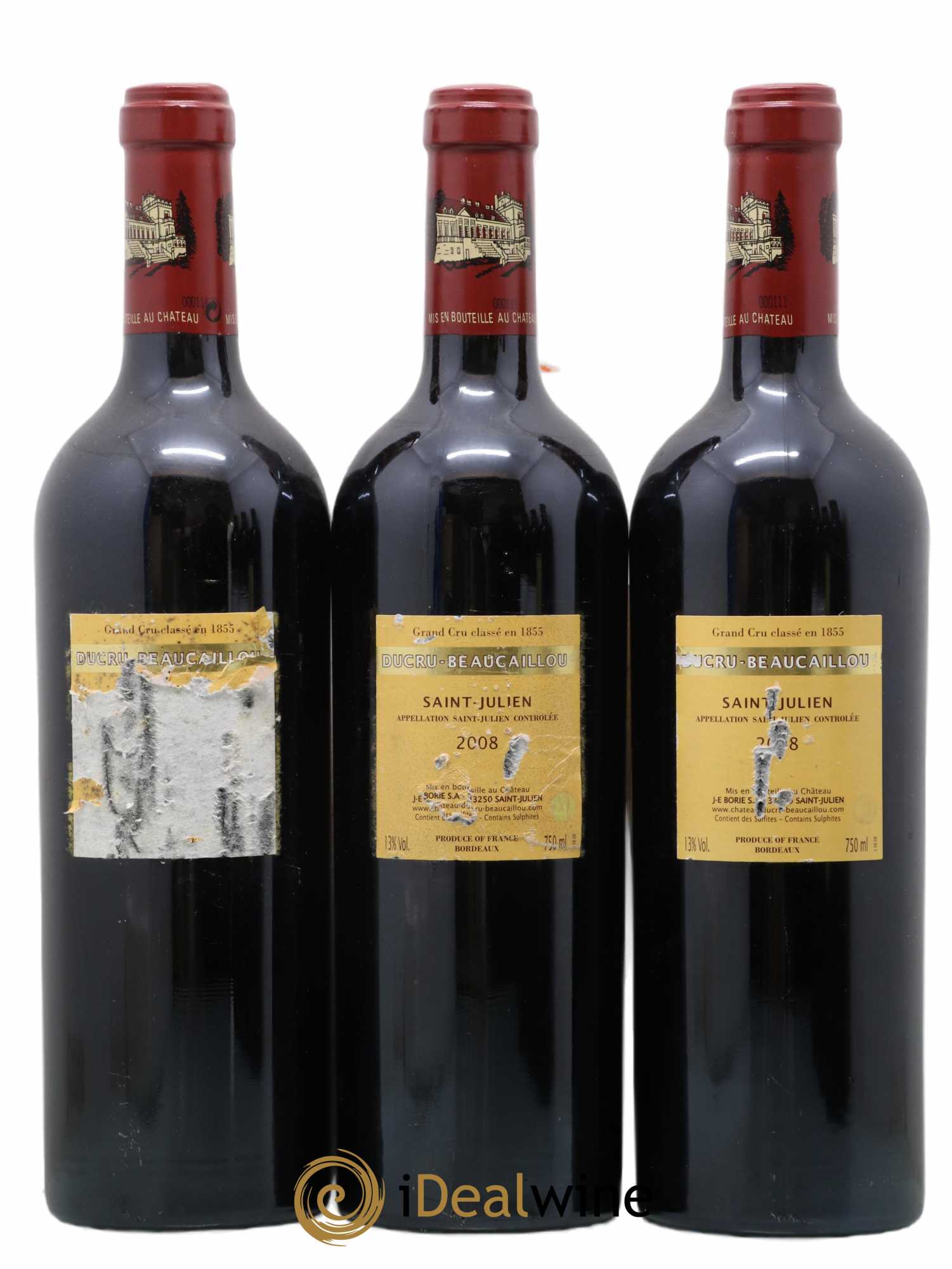 Château Ducru Beaucaillou 2ème Grand Cru Classé 2008 - Lot de 3 bouteilles - 1