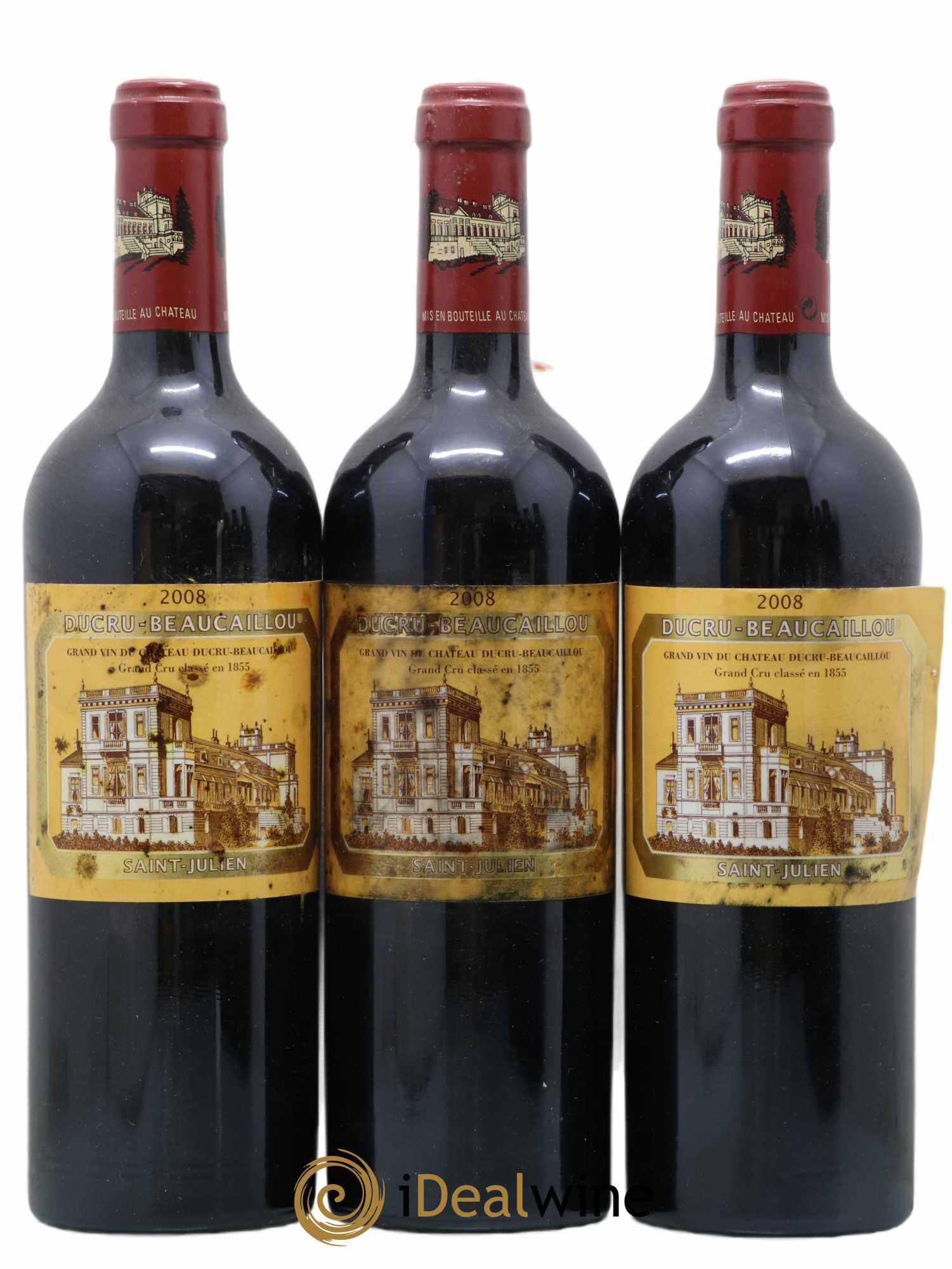 Château Ducru Beaucaillou 2ème Grand Cru Classé 2008 - Lot de 3 bouteilles - 0