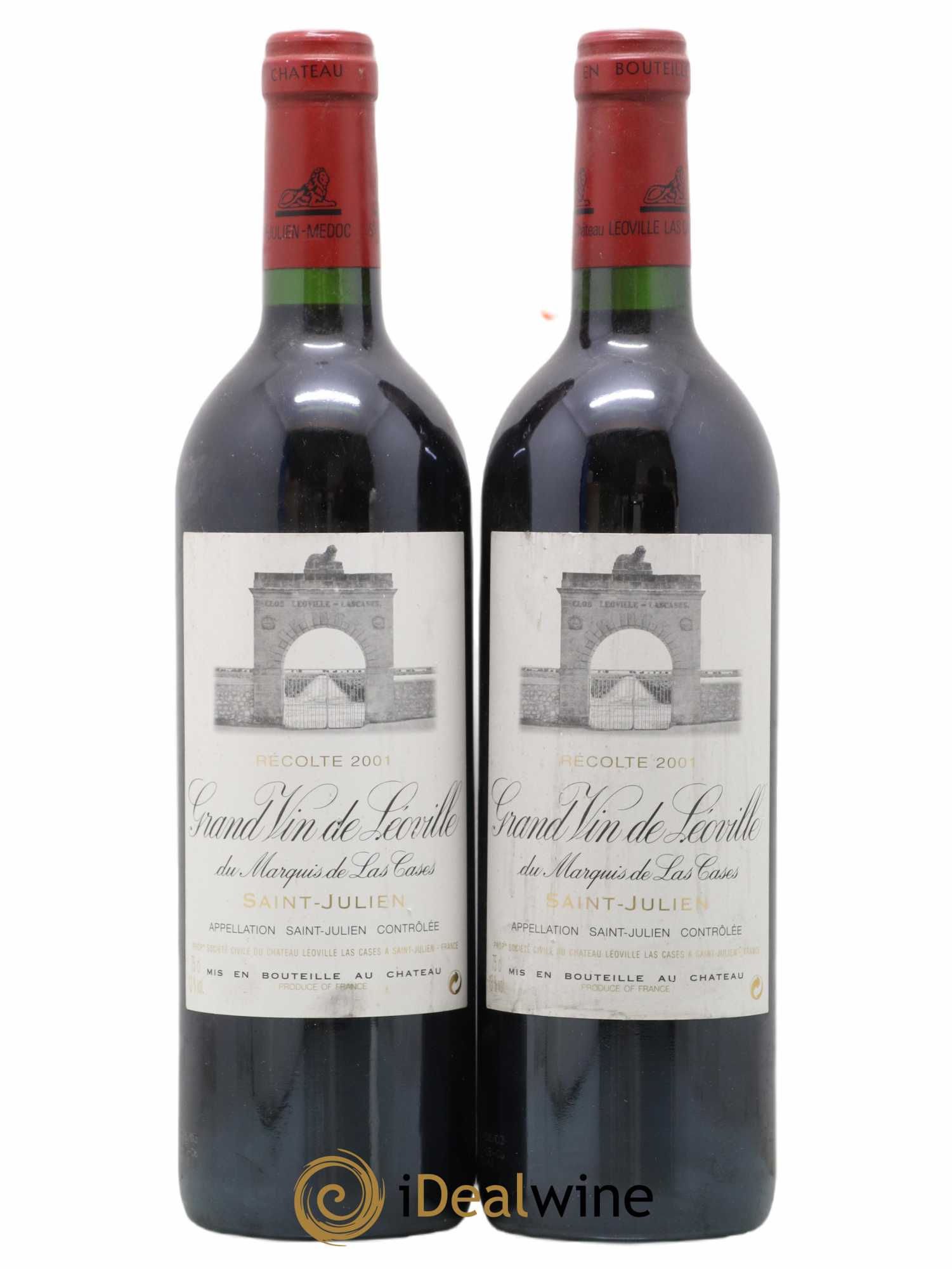 Château Léoville Las Cases 2ème Grand Cru Classé 2001 - Lot de 2 bouteilles - 0