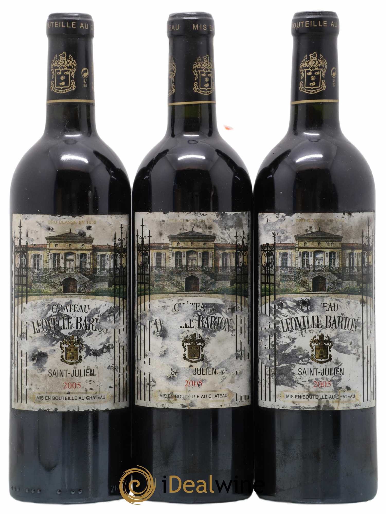 Château Léoville Barton 2ème Grand Cru Classé 2005 - Lot de 3 bouteilles - 0