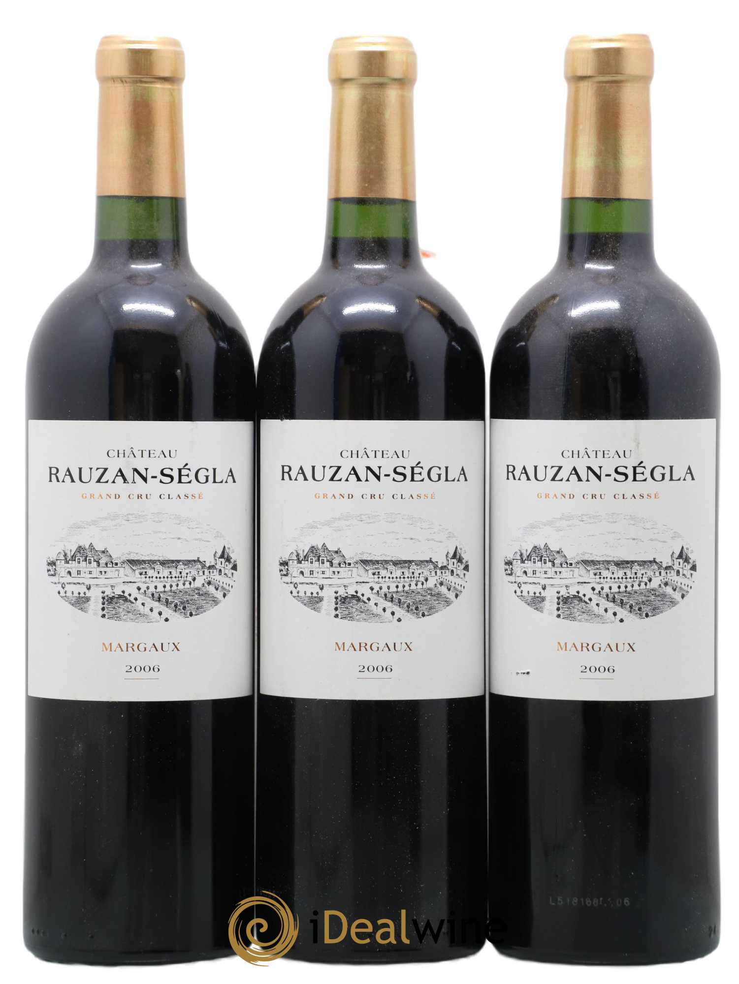 Château Rauzan Ségla Grand Cru Classé 2006 - Lot de 3 bouteilles - 0