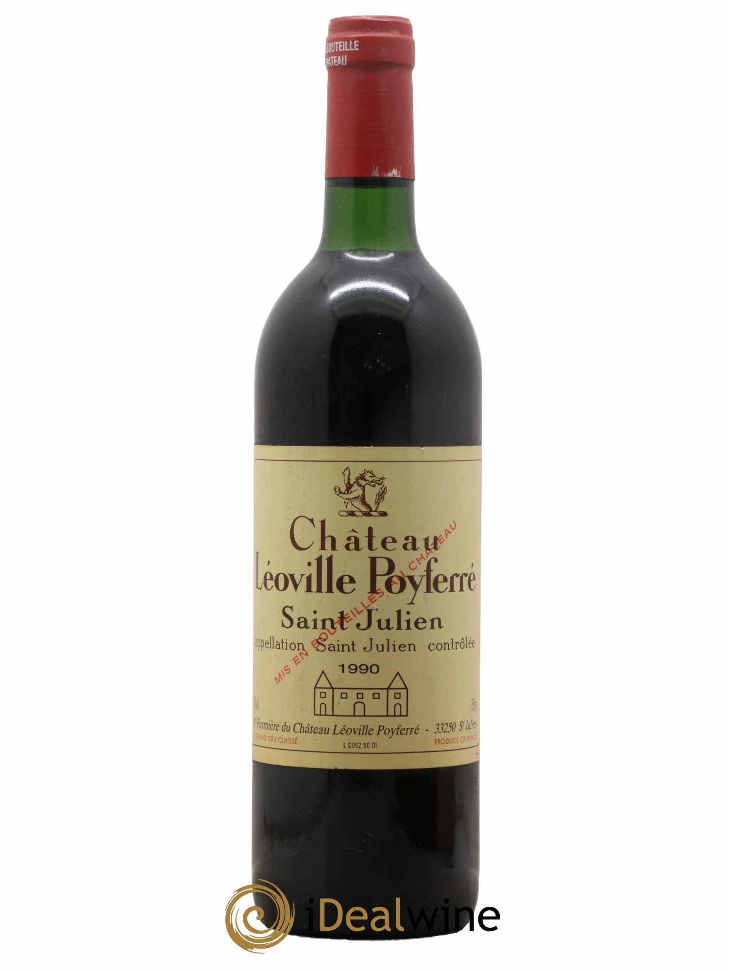 Château Léoville Poyferré 2ème Grand Cru Classé 1990 - Lot de 1 bouteille - 0