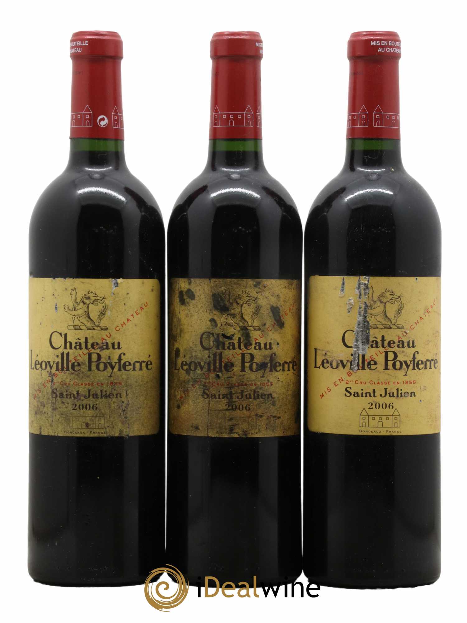 Château Léoville Poyferré 2ème Grand Cru Classé 2006 - Lot de 3 bouteilles - 0