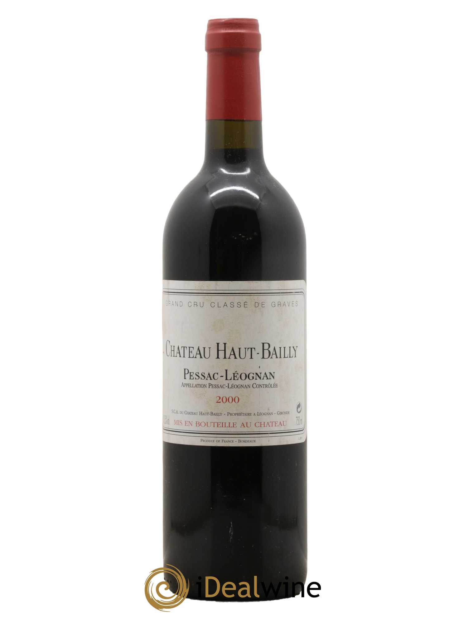 Château Haut-Bailly Cru Classé de Graves 2000 - Lot de 1 bouteille - 0