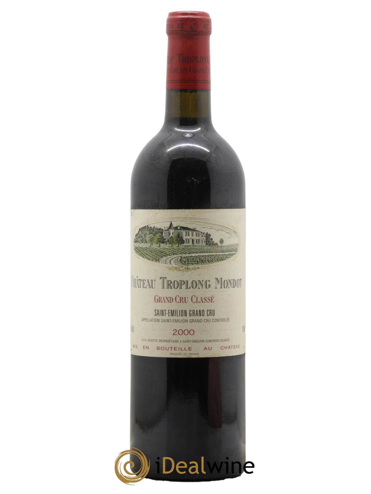 Château Troplong Mondot 1er Grand Cru Classé B 2000 - Lot de 1 bouteille - 0
