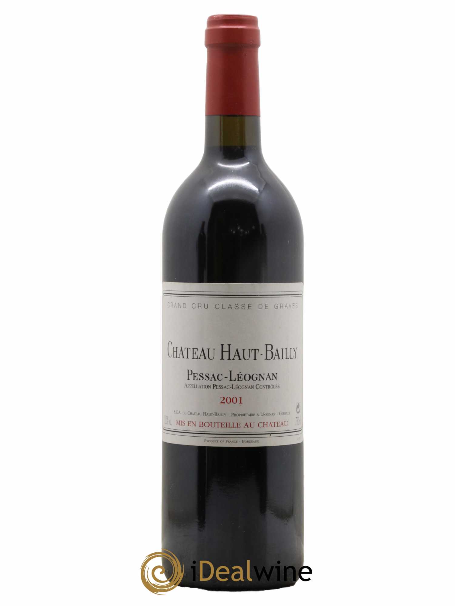 Château Haut-Bailly Cru Classé de Graves 2001 - Lot de 1 bouteille - 0