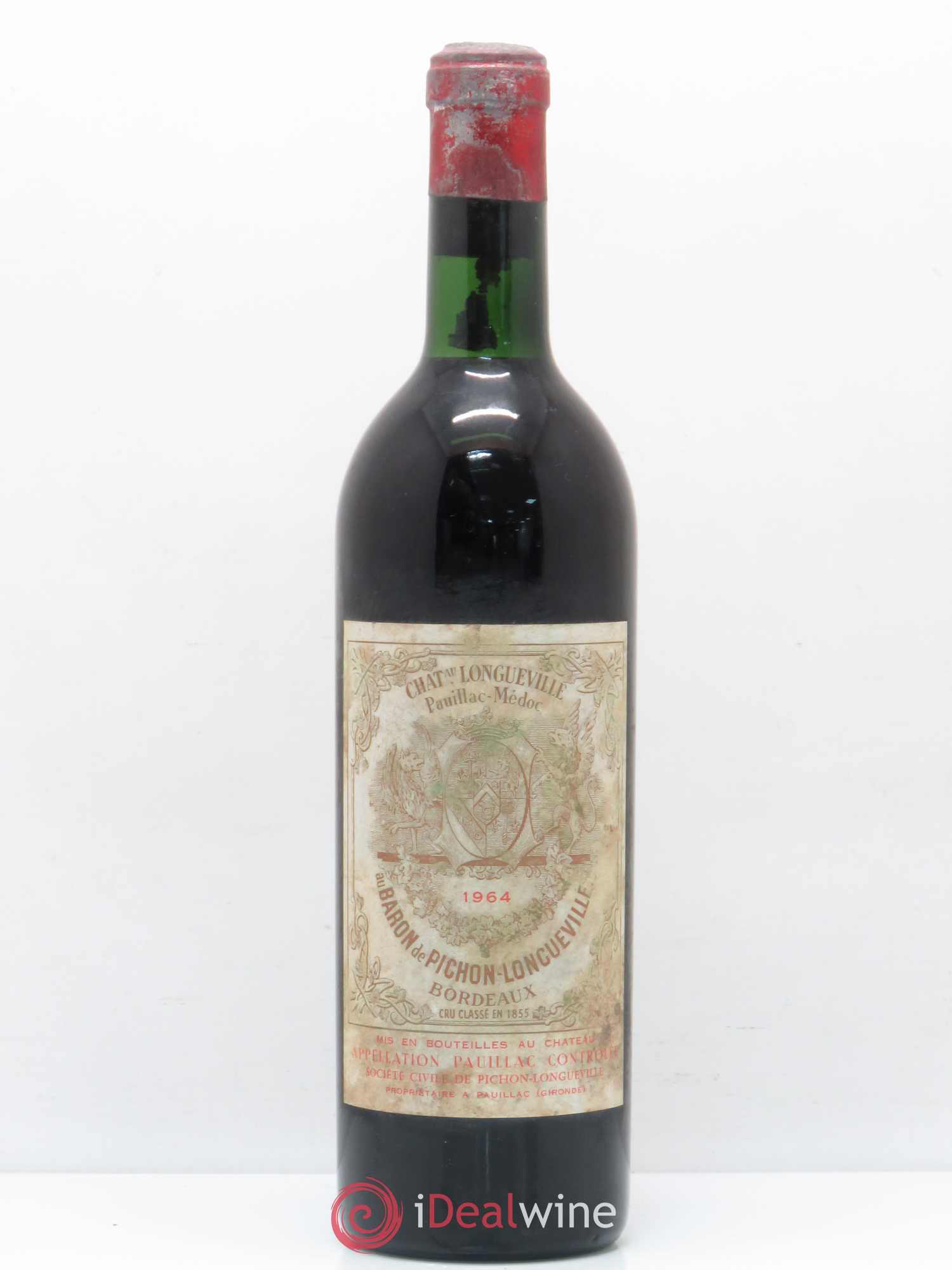 Pichon Longueville Baron 2ème Grand Cru Classé 1964 - Lot de 1 bouteille - 0