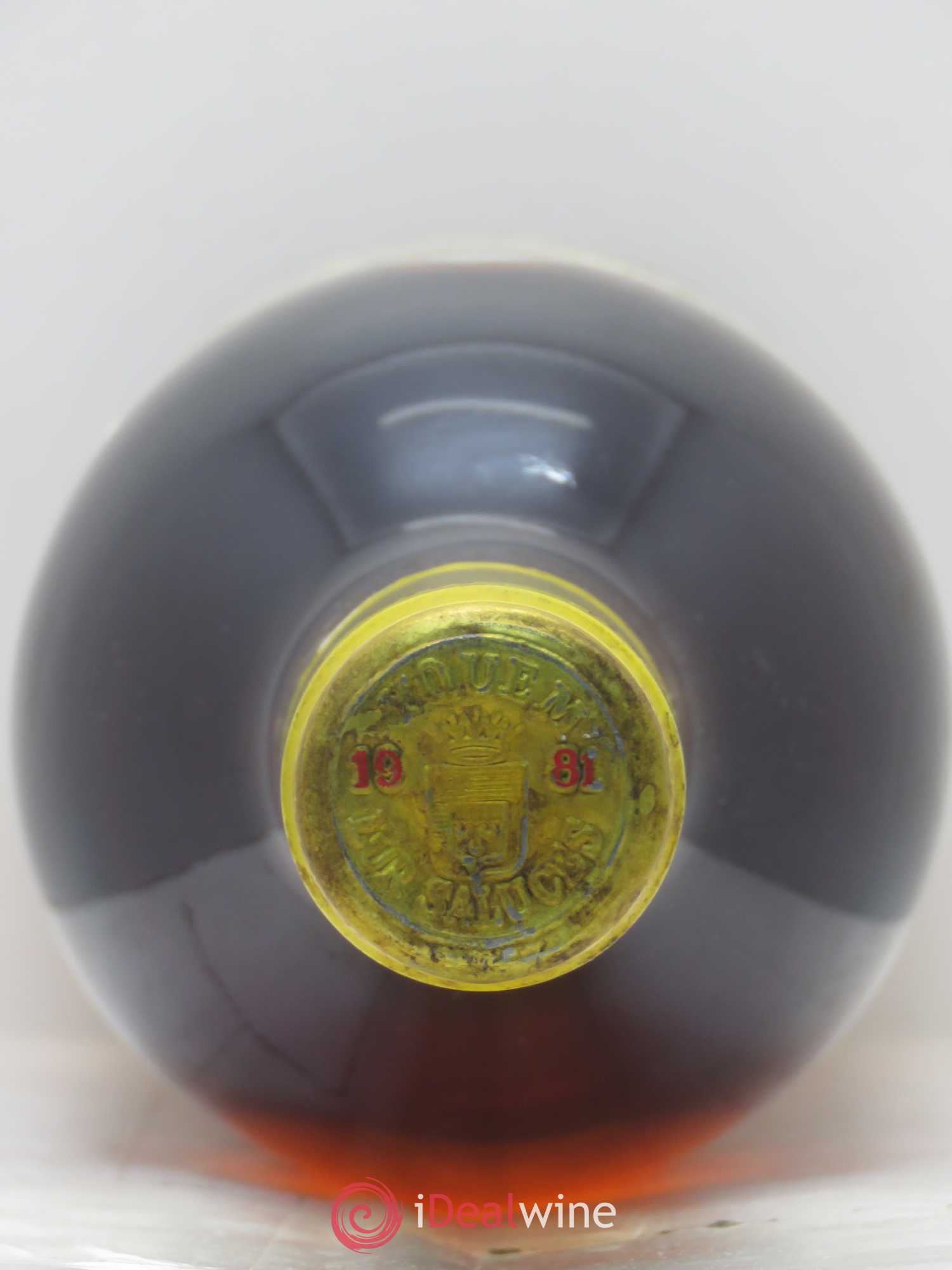 Château d' Yquem 1er Cru Classé Supérieur 1981 - Lotto di 1 bottiglia - 1