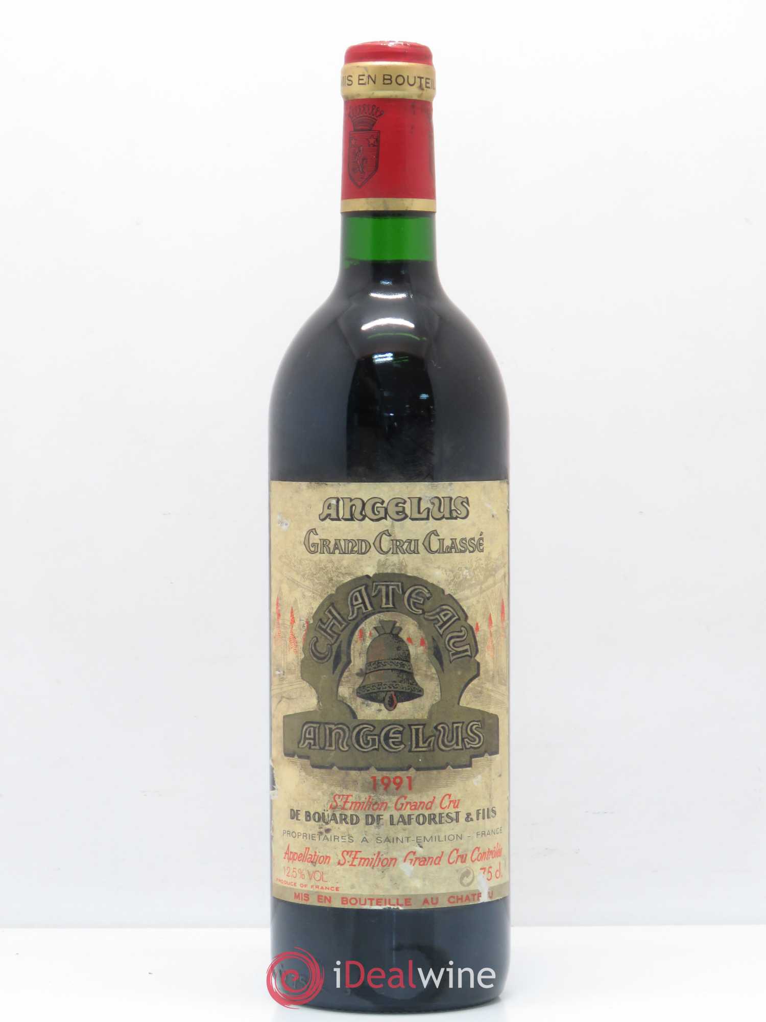 Château Angélus 1er Grand Cru Classé A 1991 - Lot de 1 bouteille - 0