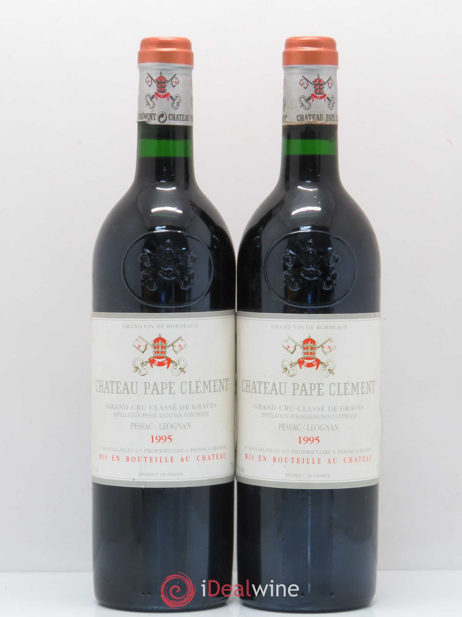Château Pape Clément Cru Classé de Graves 1995 - Lot de 2 bouteilles - 0