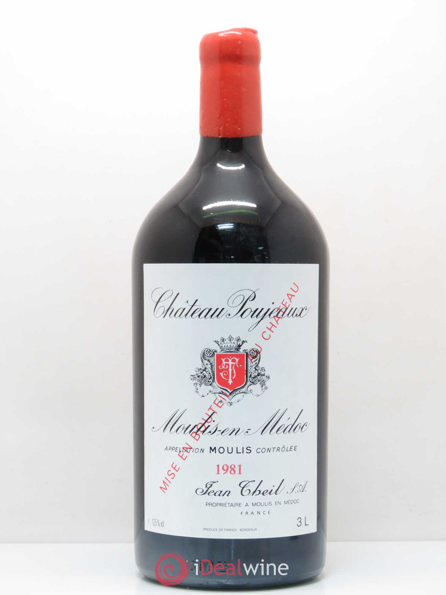 Château Poujeaux 1981 - Lot de 1 double magnum - 0