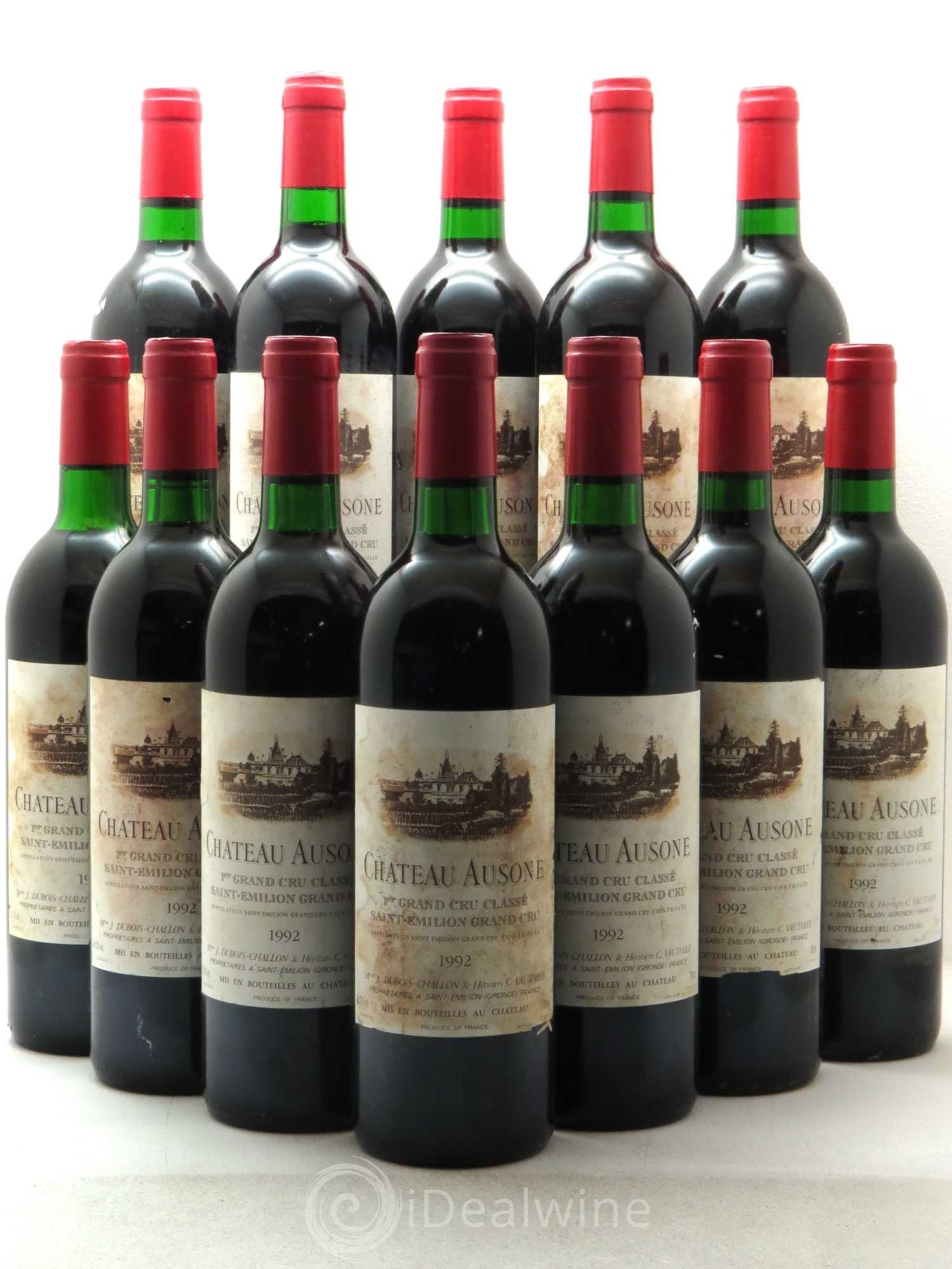 Château Ausone 1er Grand Cru Classé A 1992 - Lot de 12 bouteilles - 0