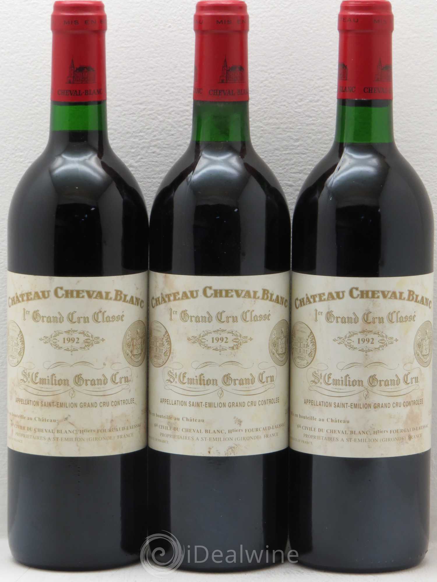 Château Cheval Blanc 1er Grand Cru Classé A 1992 - Lot de 6 bouteilles - 2