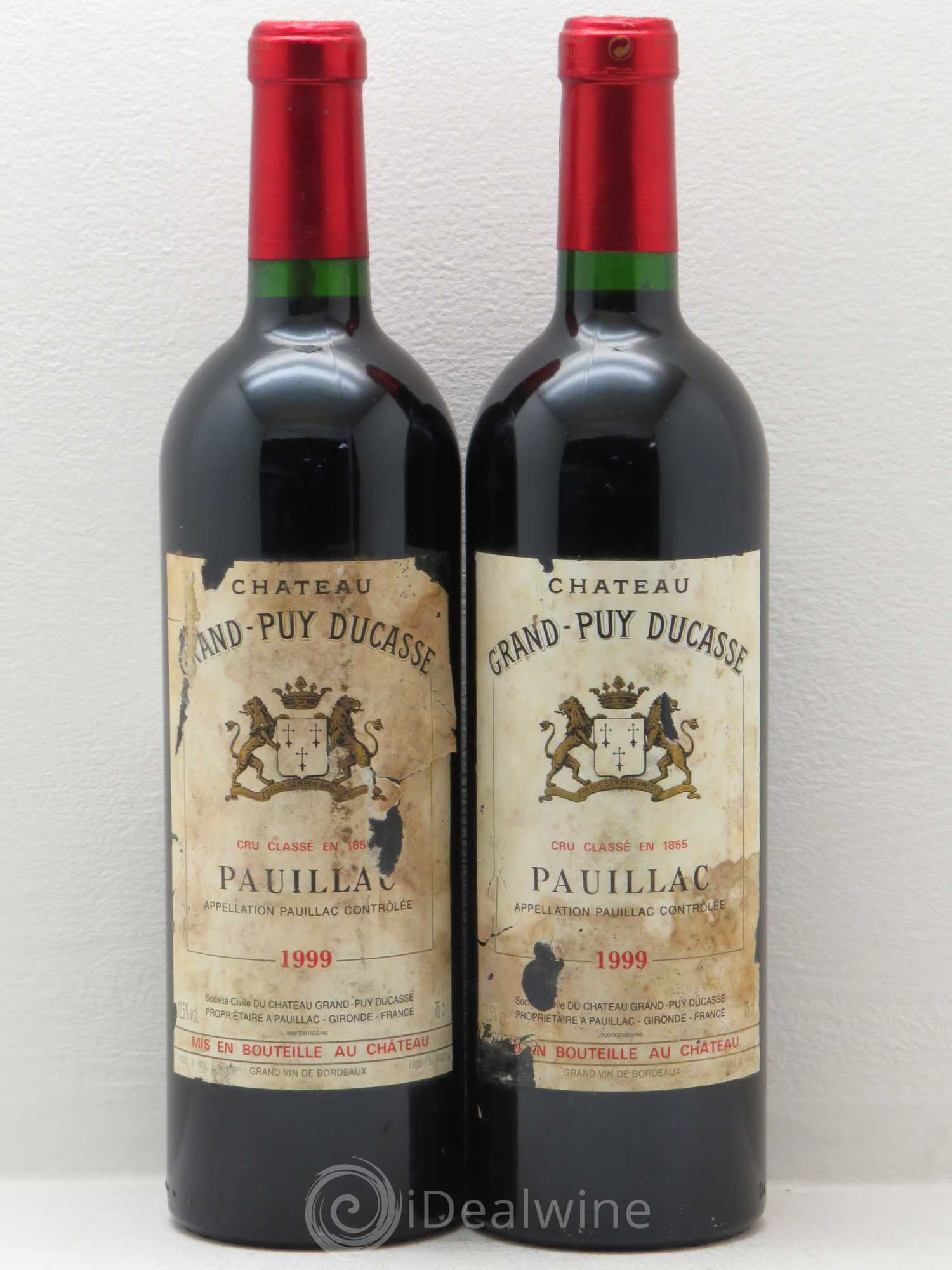 Château Grand Puy Ducasse 5ème Grand Cru Classé 1999 - Lot de 2 bouteilles - 0