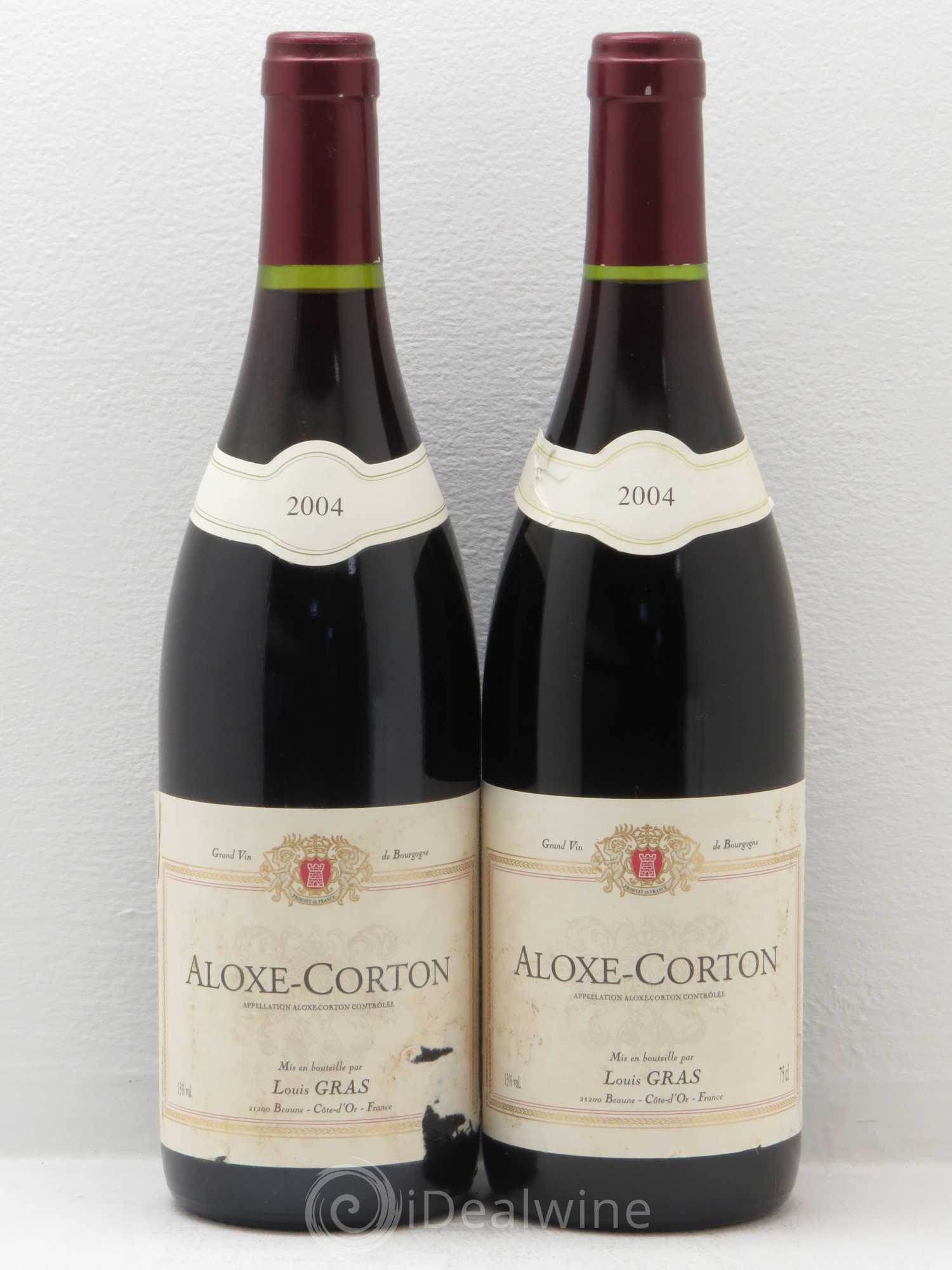 Aloxe-Corton DoDomaine Louis Gras 2004 - Posten von 2 Flaschen - 0