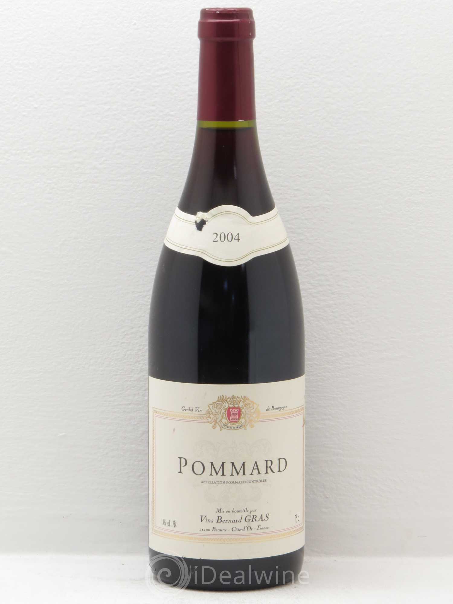 Pommard Bernard Gras 2004 - Lot de 1 bouteille - 0