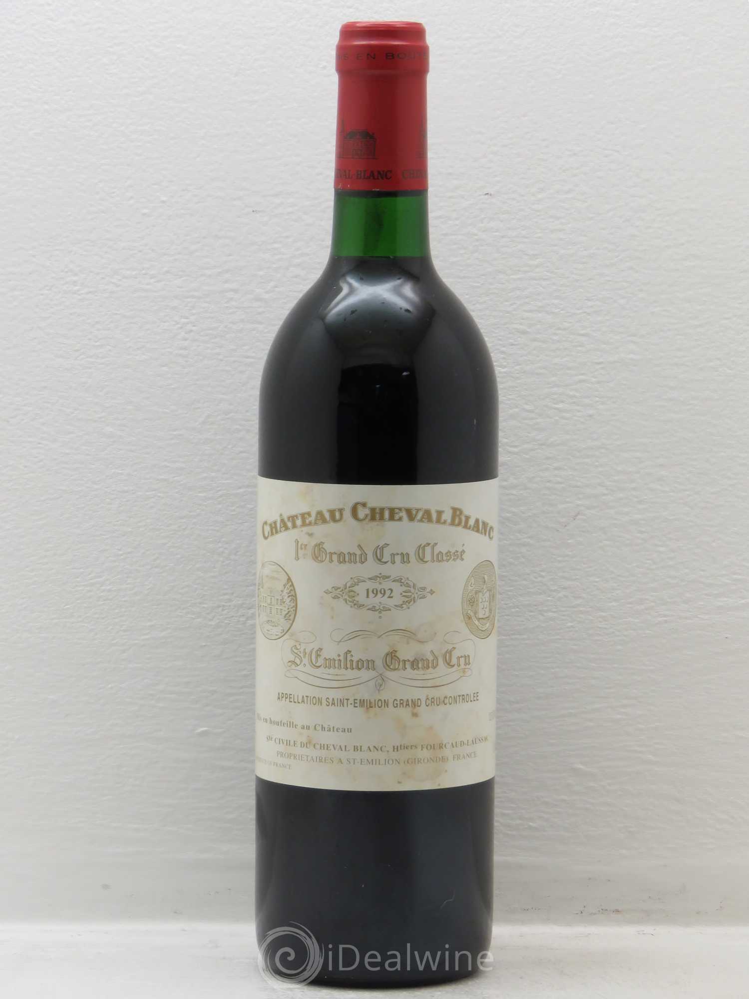 Château Cheval Blanc 1er Grand Cru Classé A 1992 - Lot de 1 bouteille - 0