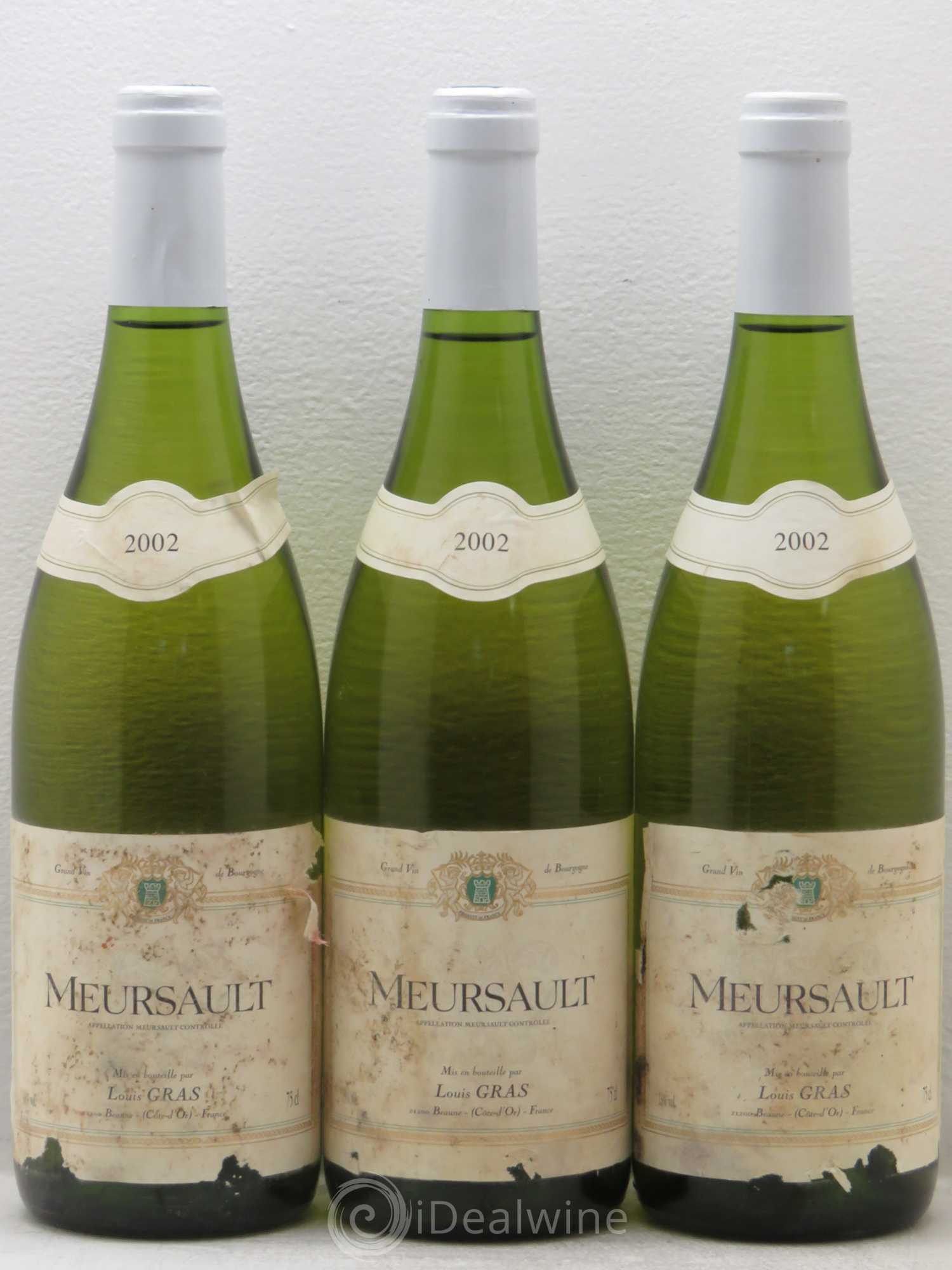 Meursault Louis Gras 2002 - Posten von 3 Flaschen - 0