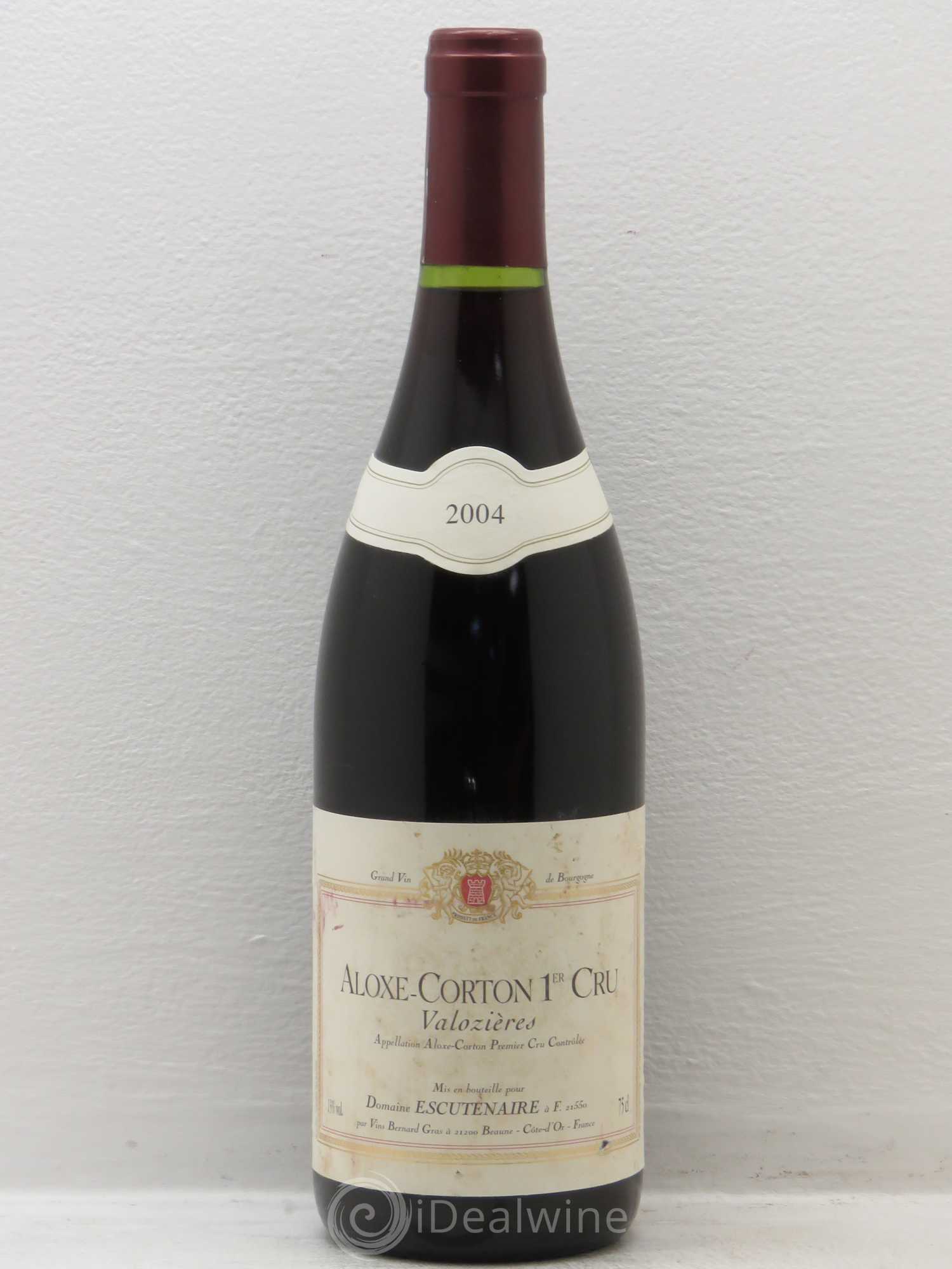 Aloxe-Corton 1er Cru les Valozières Domaine Escutenaire 2004 - Posten von 1 Flasche - 0