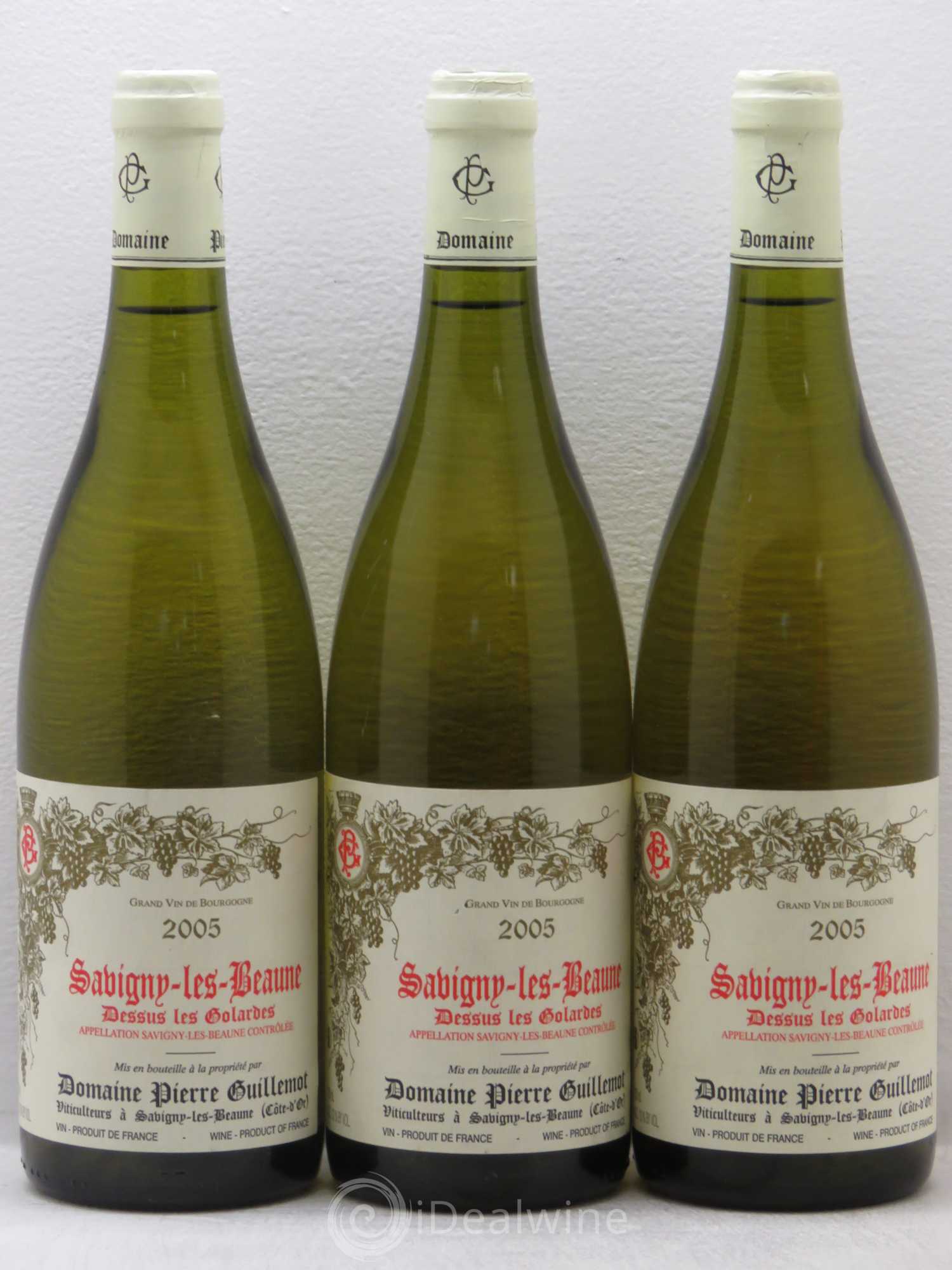 Savigny-lès-Beaune Dessus les Golardes Domaine Pierre Guillemot 2005 - Posten von 3 Flaschen - 0