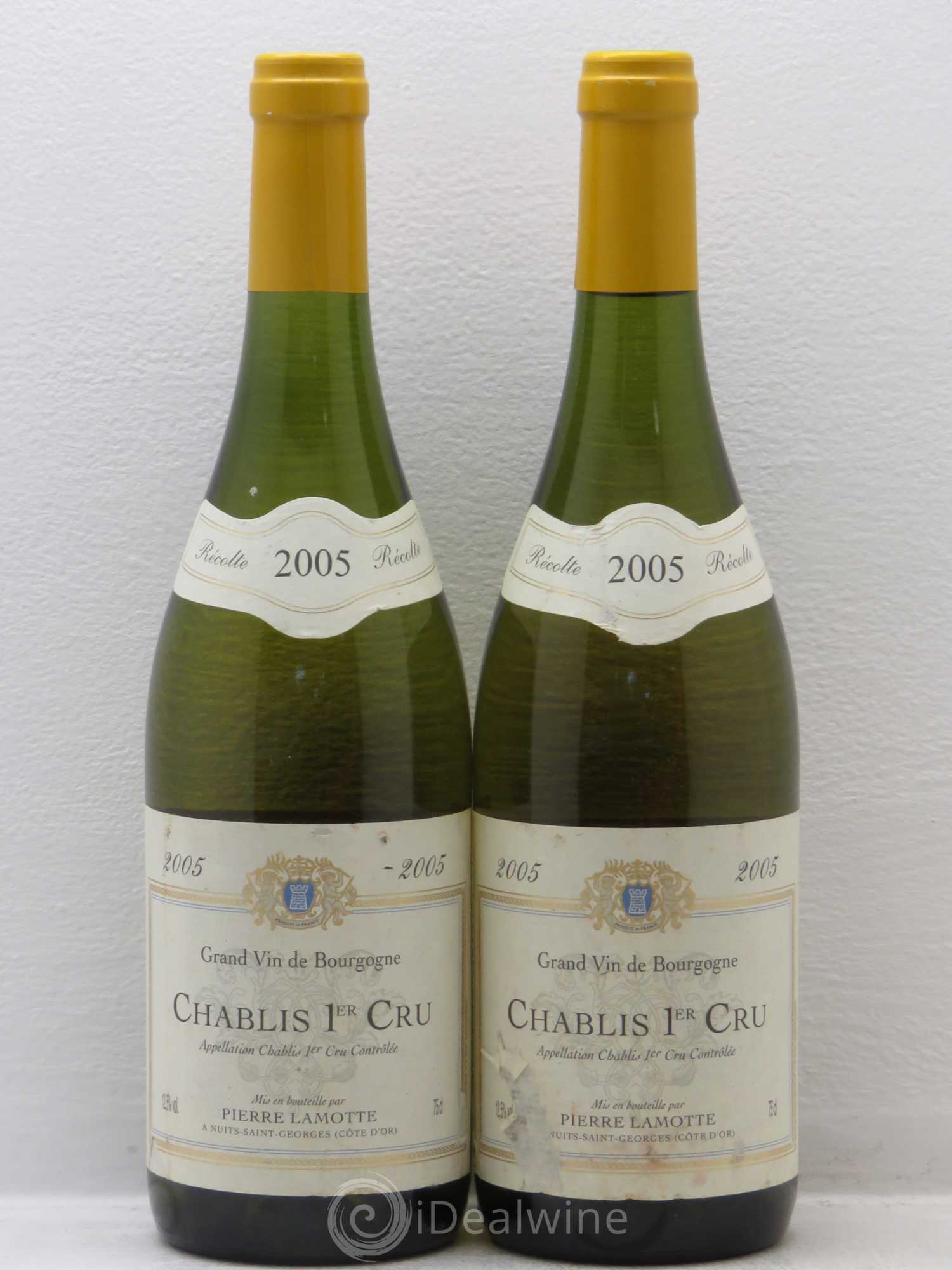 Chablis 1er Cru Domaine Pierre Lamotte 2005 - Posten von 2 Flaschen - 0