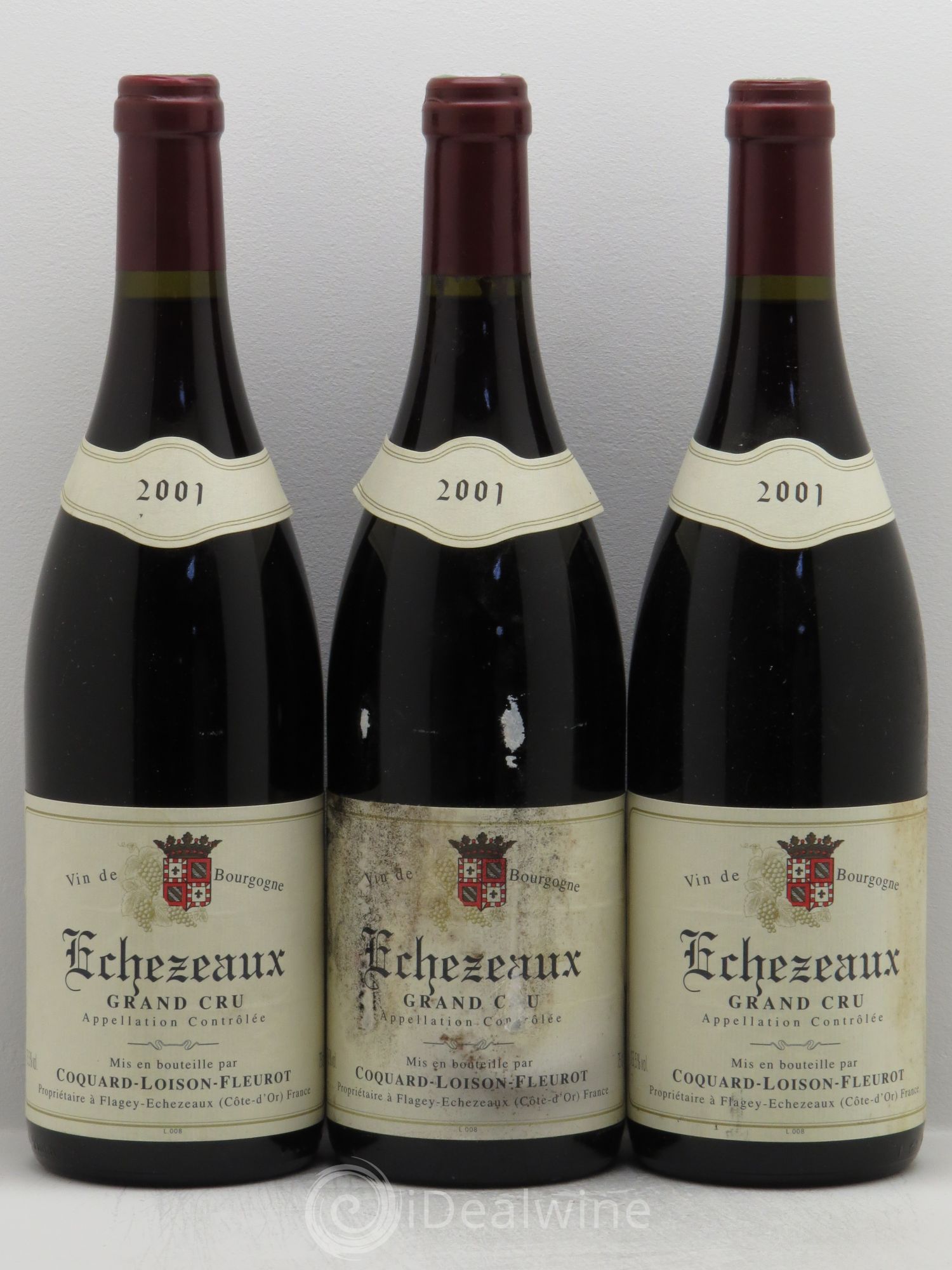 Echezeaux Grand Cru 2001 - Lot de 3 bouteilles - 0